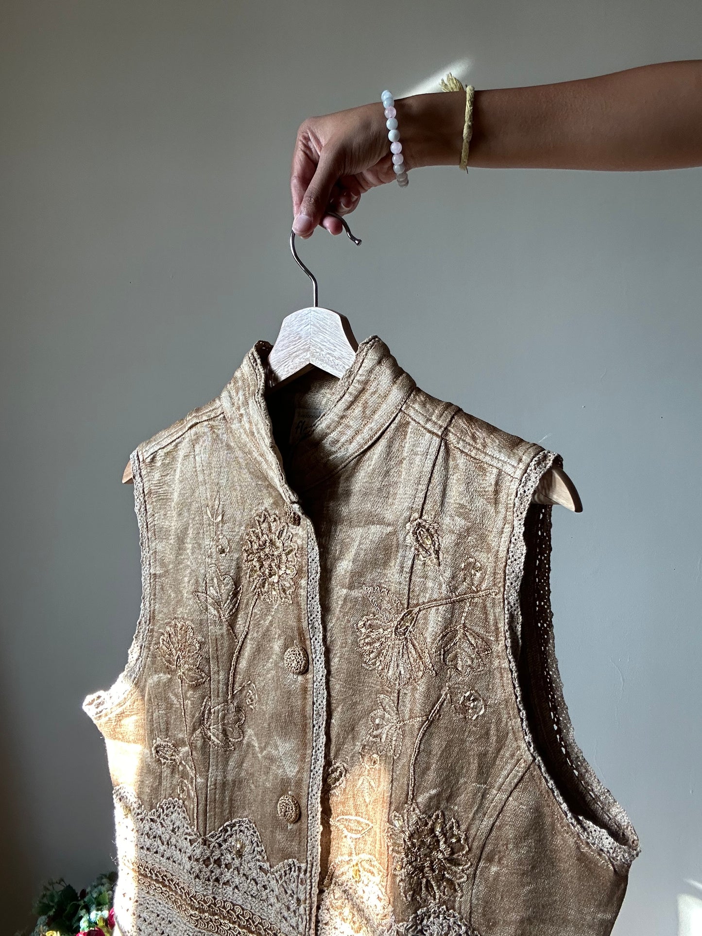 Flashback Vintage Embroidered and Beaded Vest