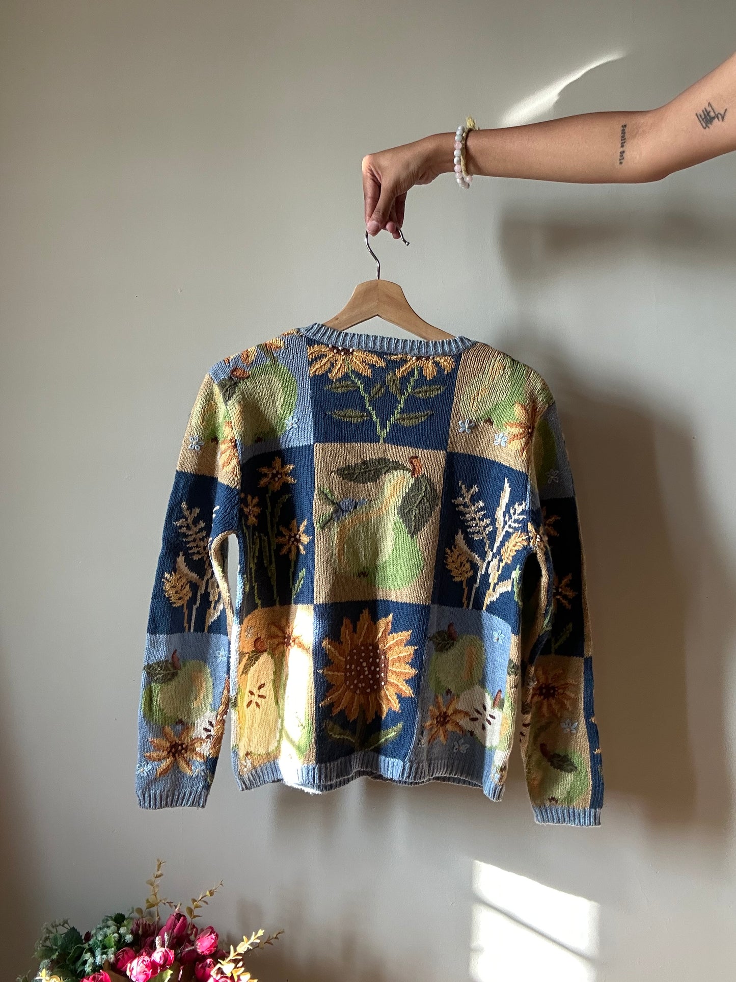 David Brooks Vintage Embroidered Cardigan