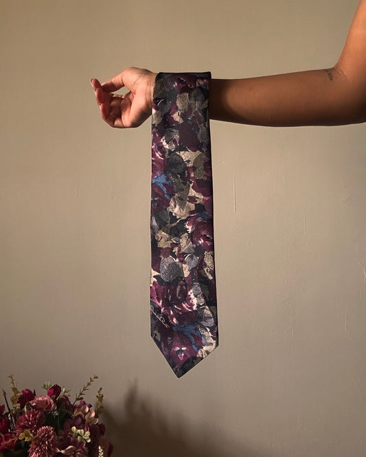 Oscar De La Renta Studios Vintage Floral Tie