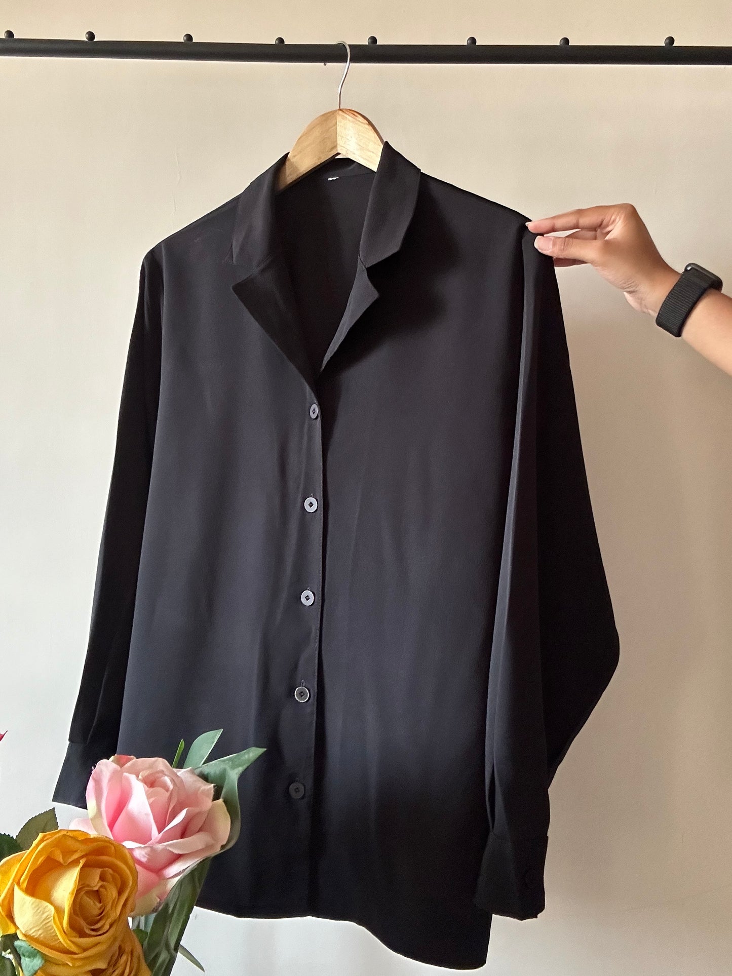 Vintage Plain Semi Formal Shirt