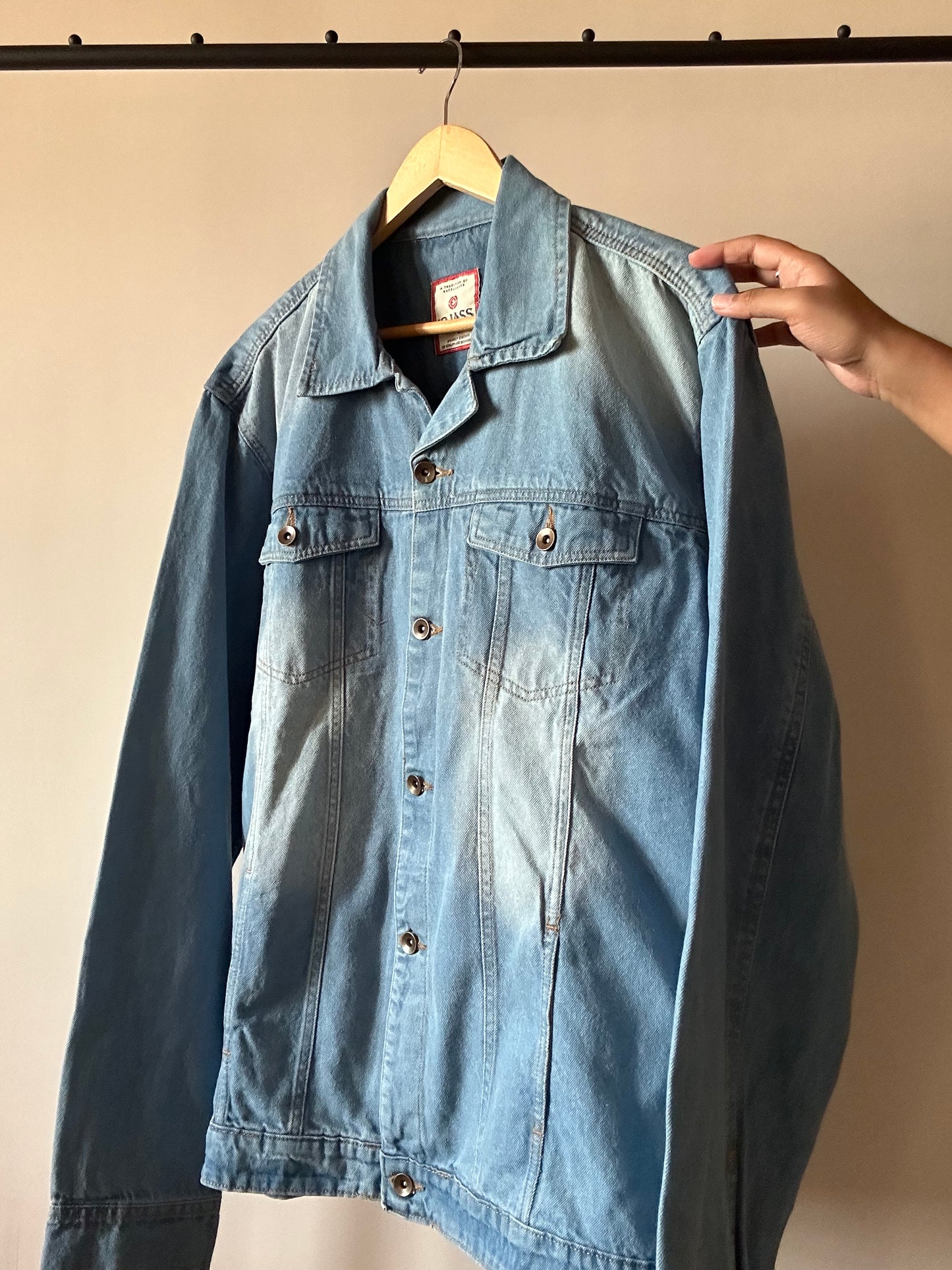 Vintage VR OJASS Handpainted Denim Jacket