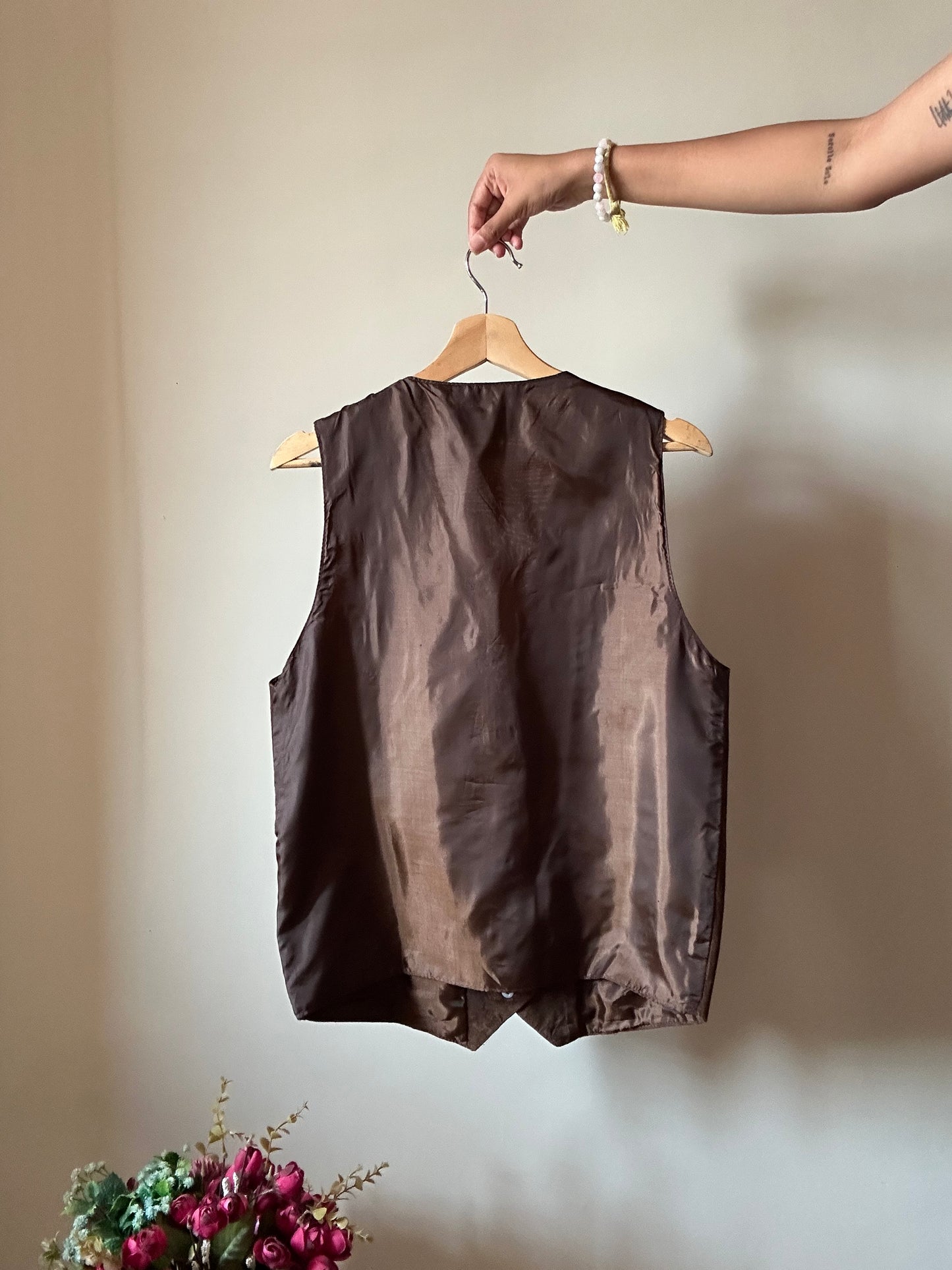 No Connection Vintage Leather Vest