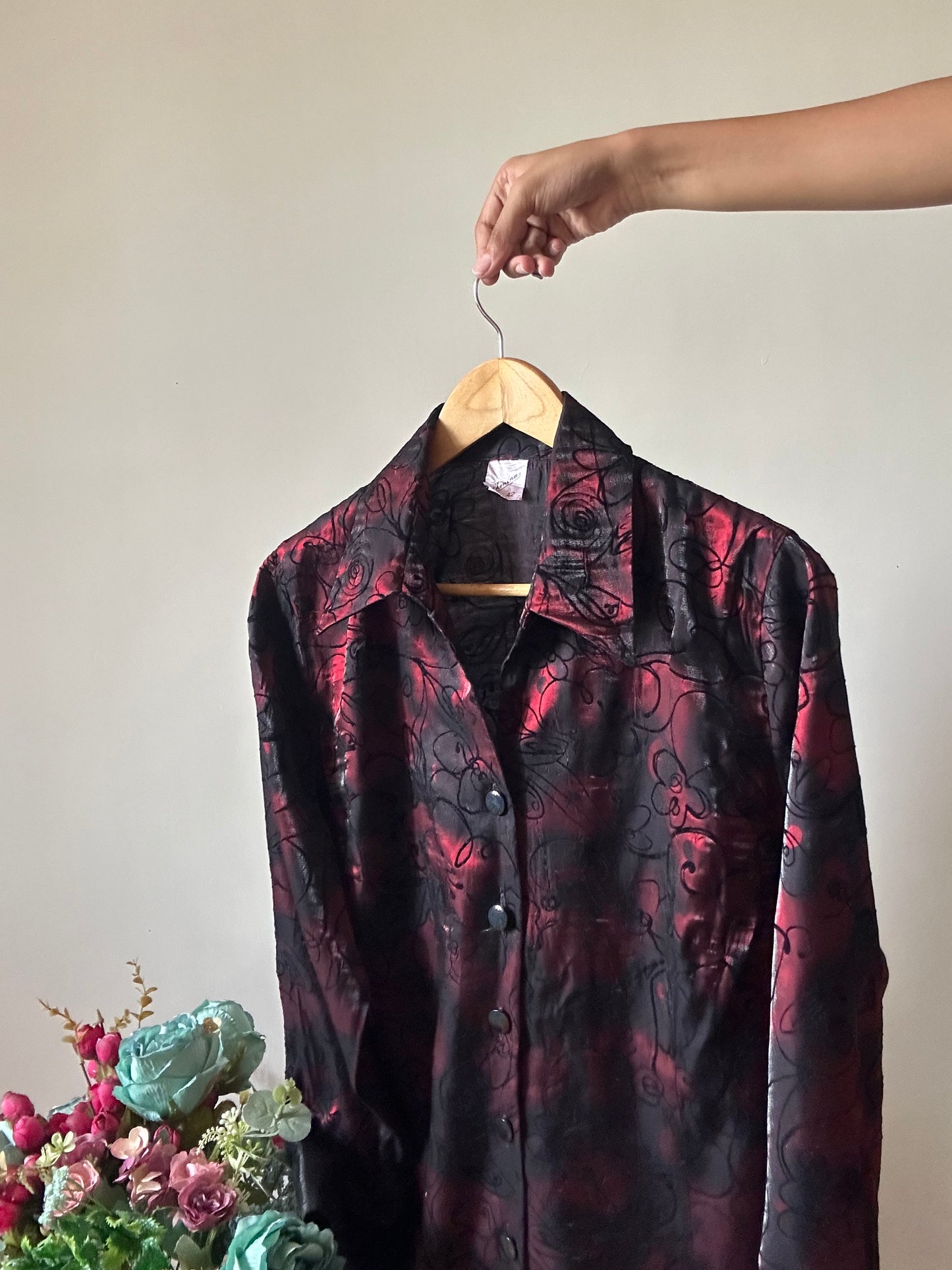 Phenina Vintage Floral Detail Shirt