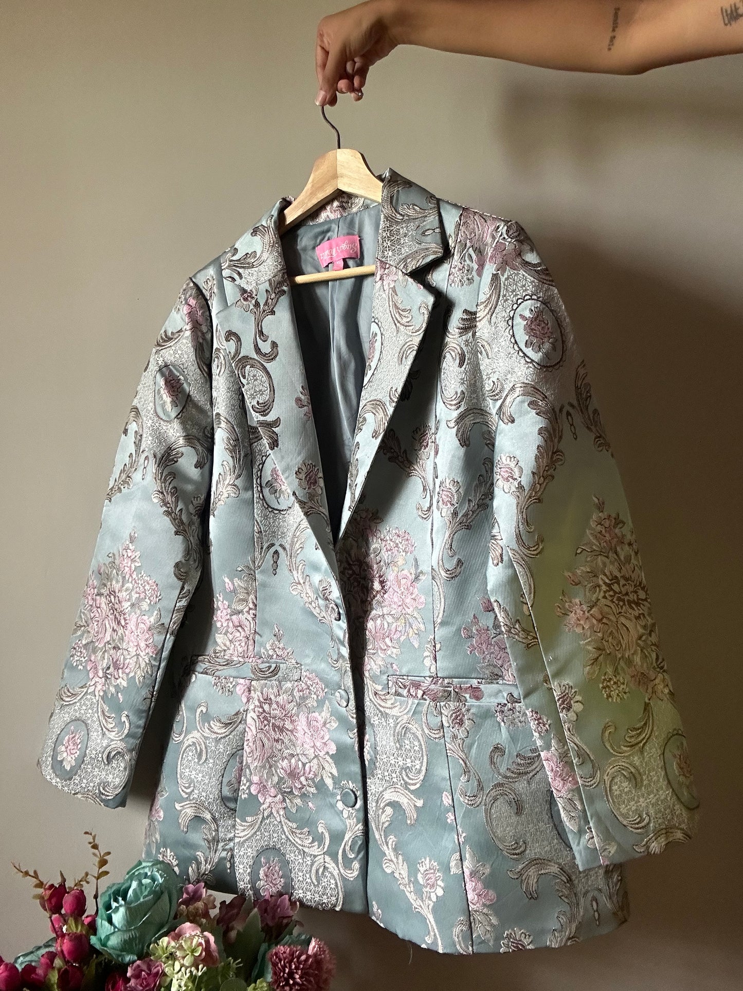 Sugar Thrillz Vintage Weaved Blazer