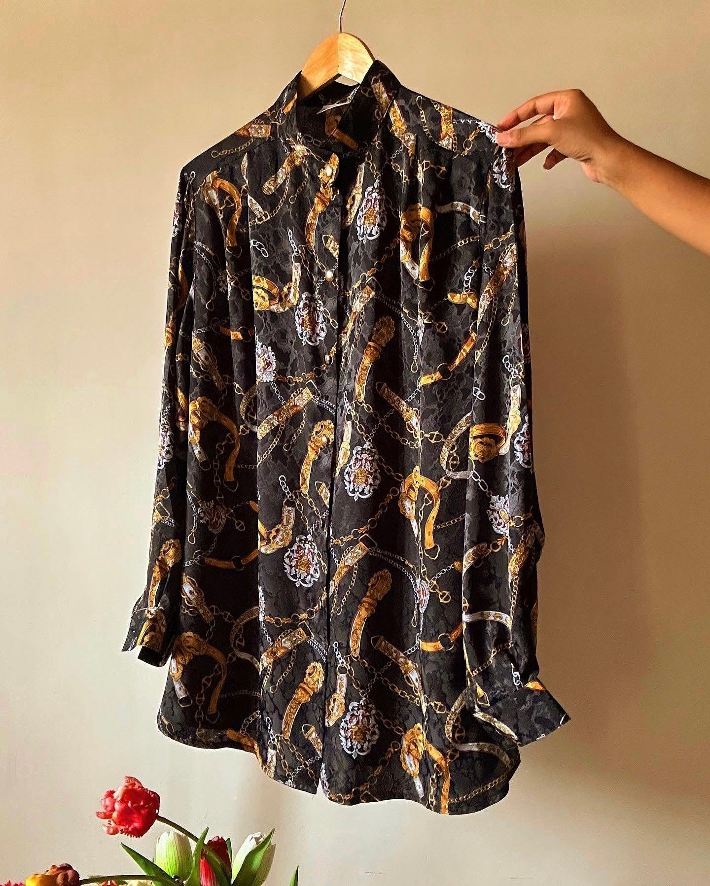 Sommermann Baroque Print Vintage Shirt