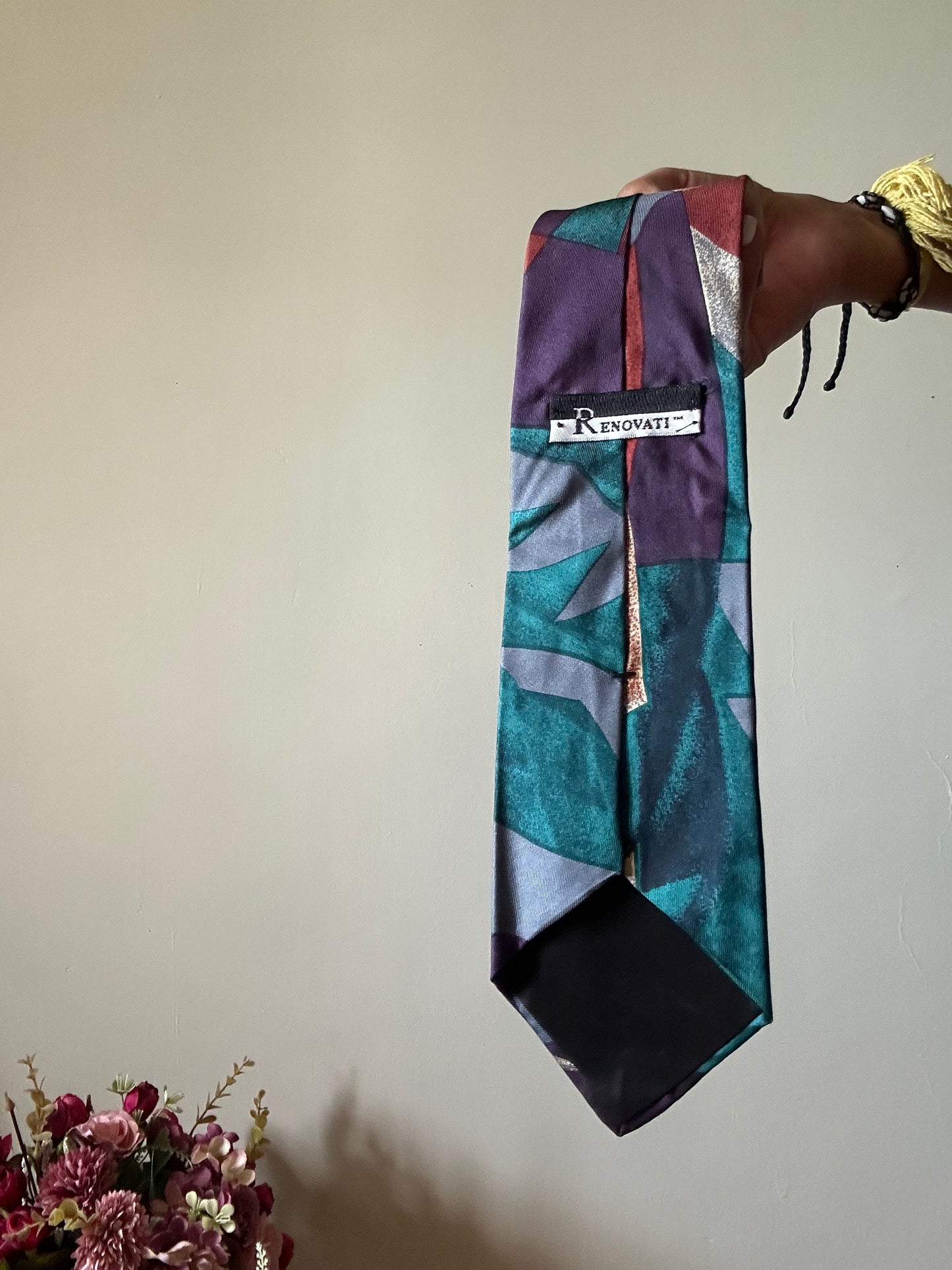 Renovati Vintage Abstract Print Tie