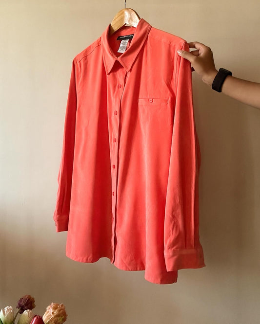 Fluorescent Orange Vintage Sage Harbor Shirt