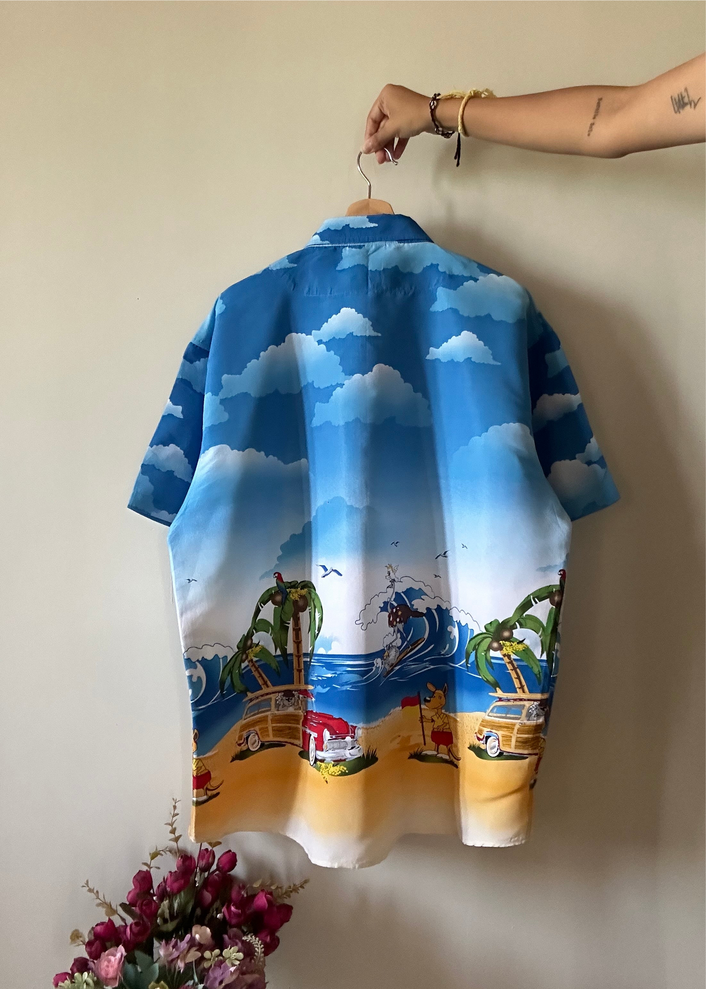 Lowes Vintage Beach Print Shirt