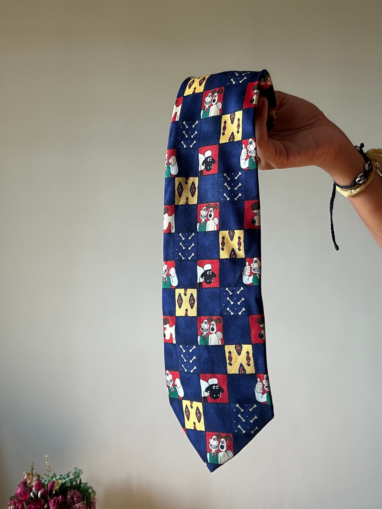 Shawn The Sheep Print St Michael By M&S Vintage Tie