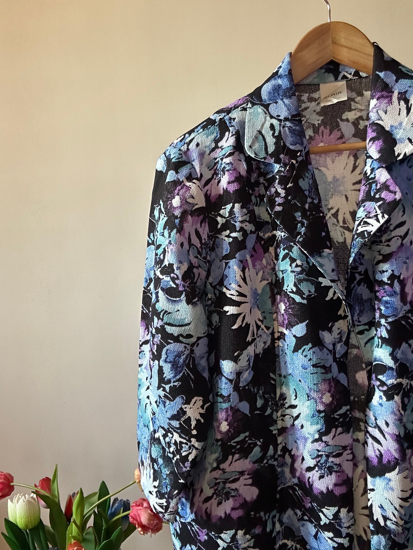 Blair Vintage Floral Print Front Open Cardigan