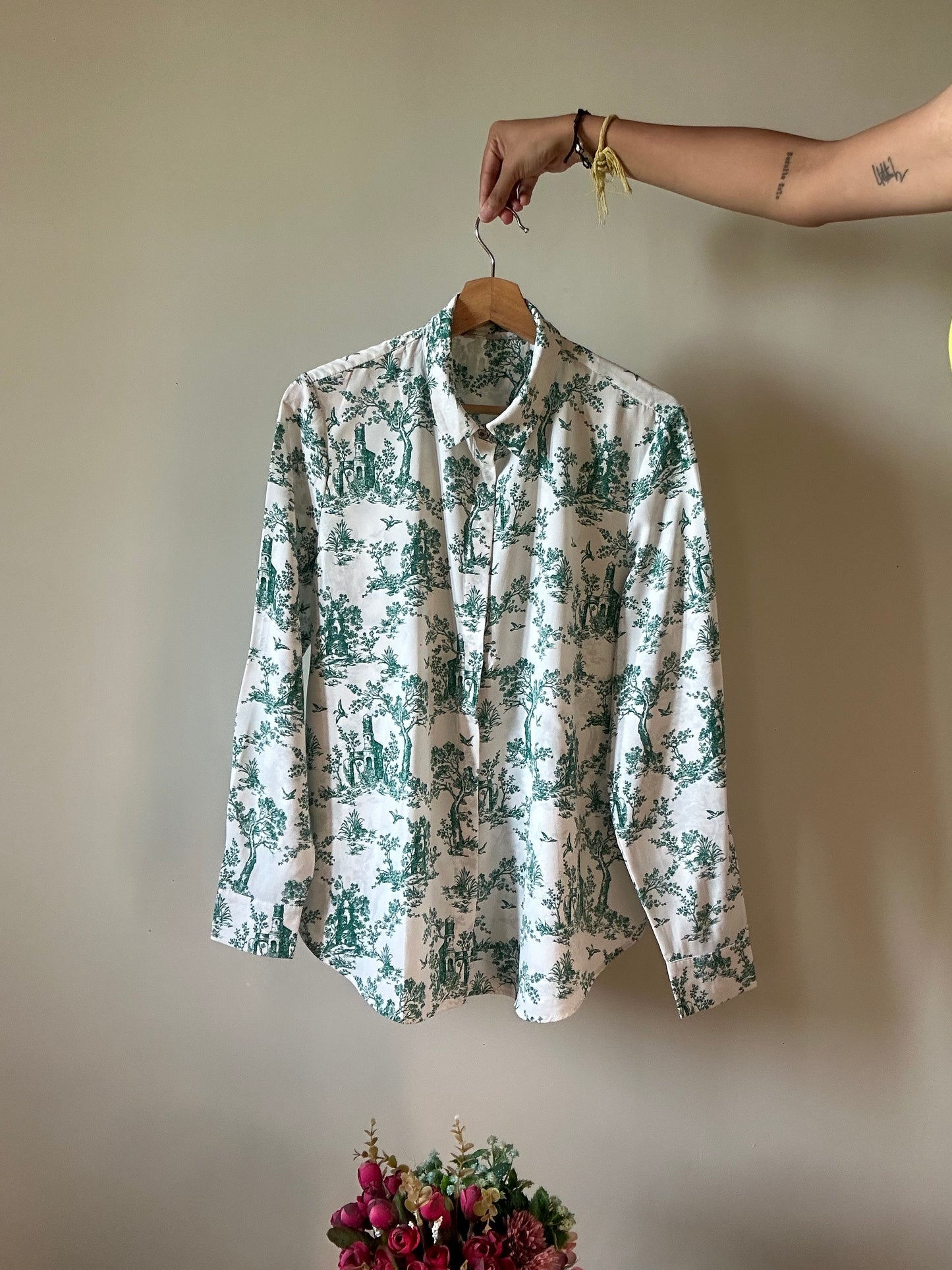 Vintage Garden Print H&M Shirt