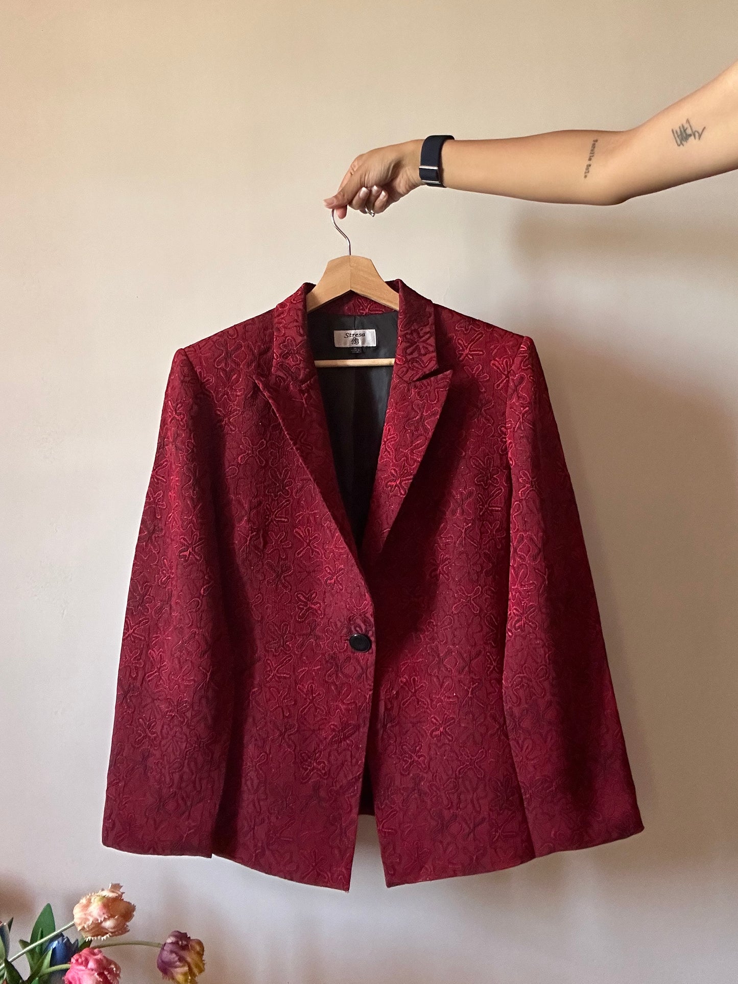 Vintage Stresa Embroidered Blazer