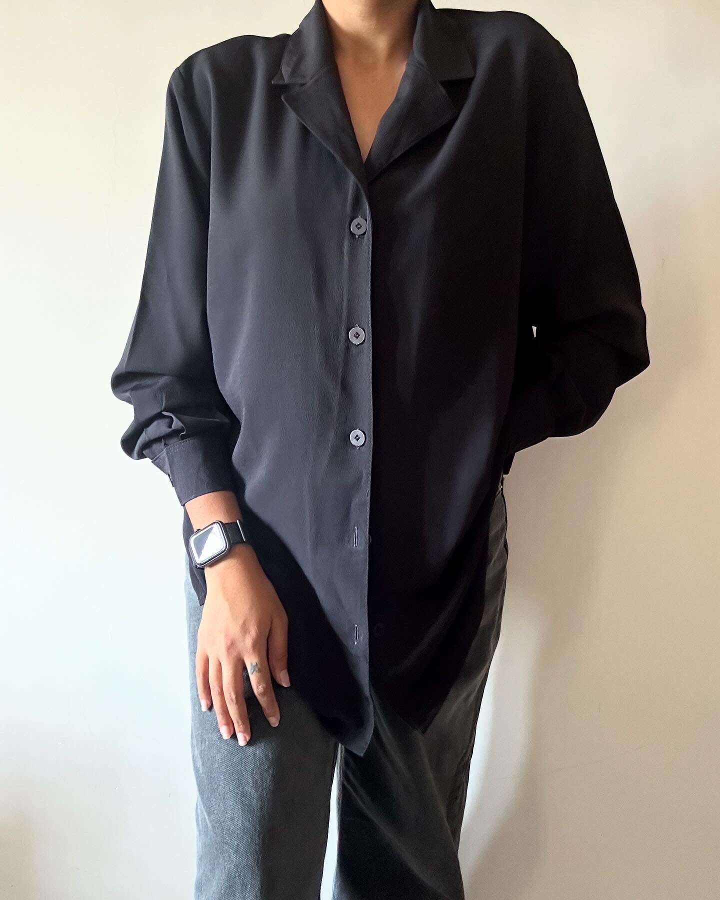 Vintage Plain Semi Formal Shirt