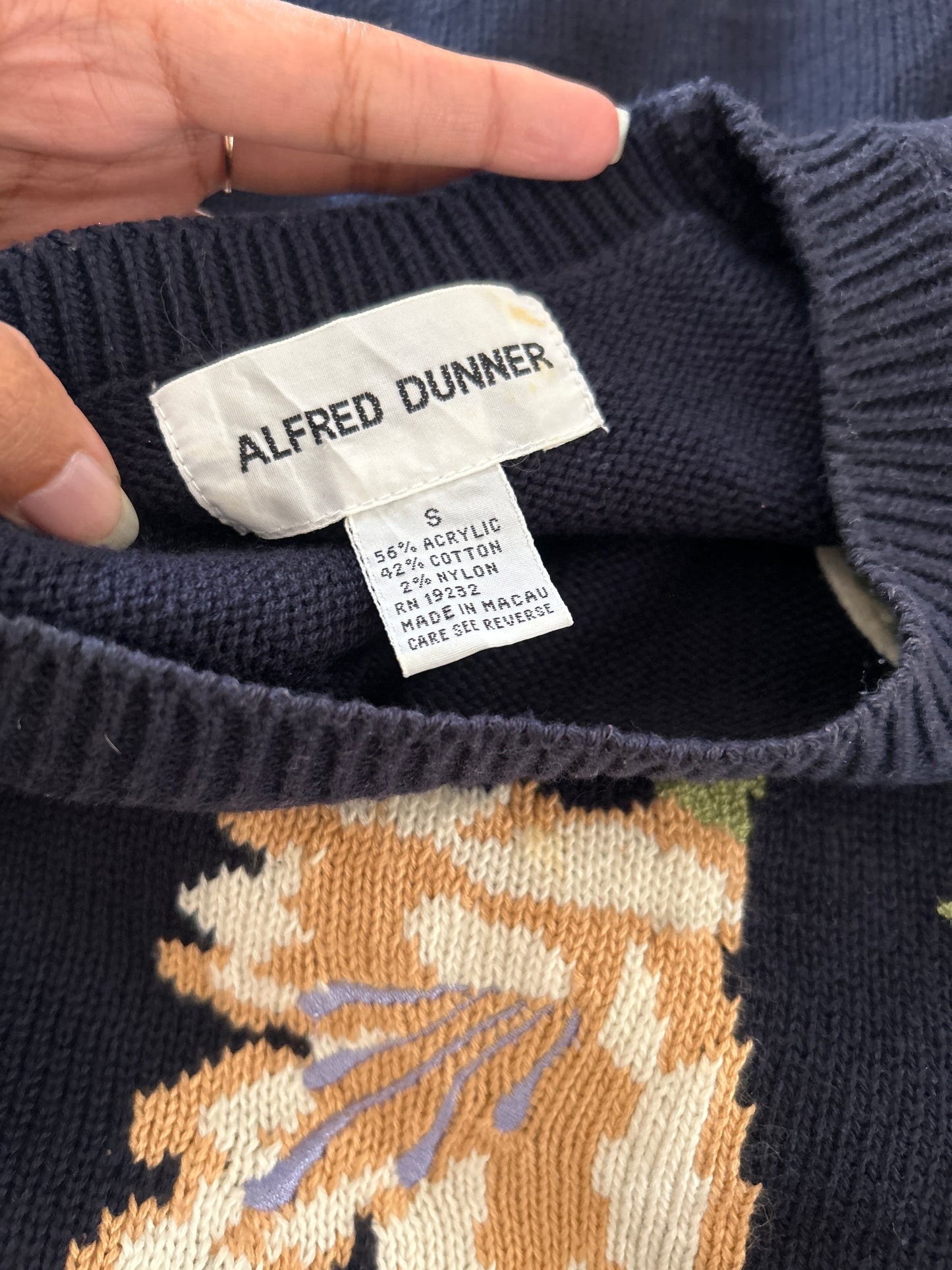 Alfred Dunner Vintage Embroidered Pullover