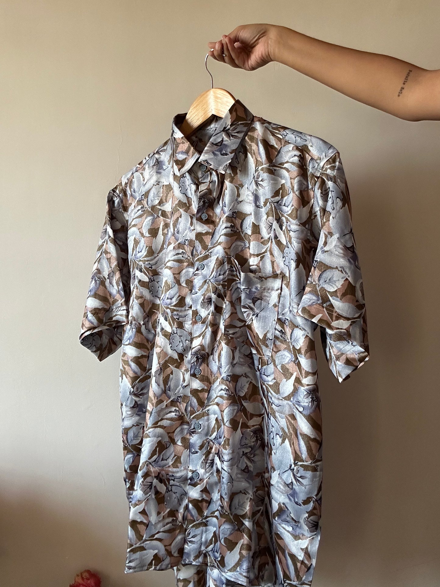 Leaf Life Satin Shirt