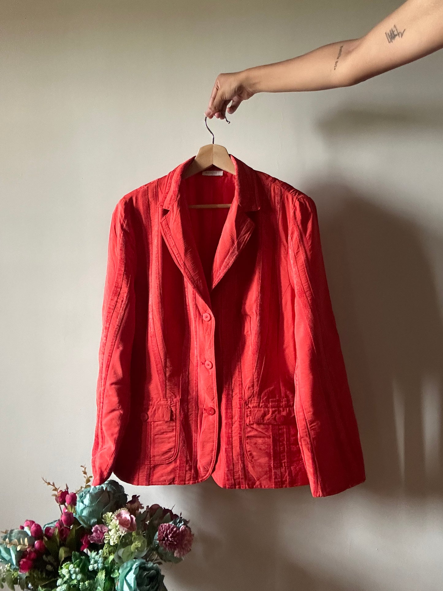 Vintage Bonita Blazer With Texture Detail