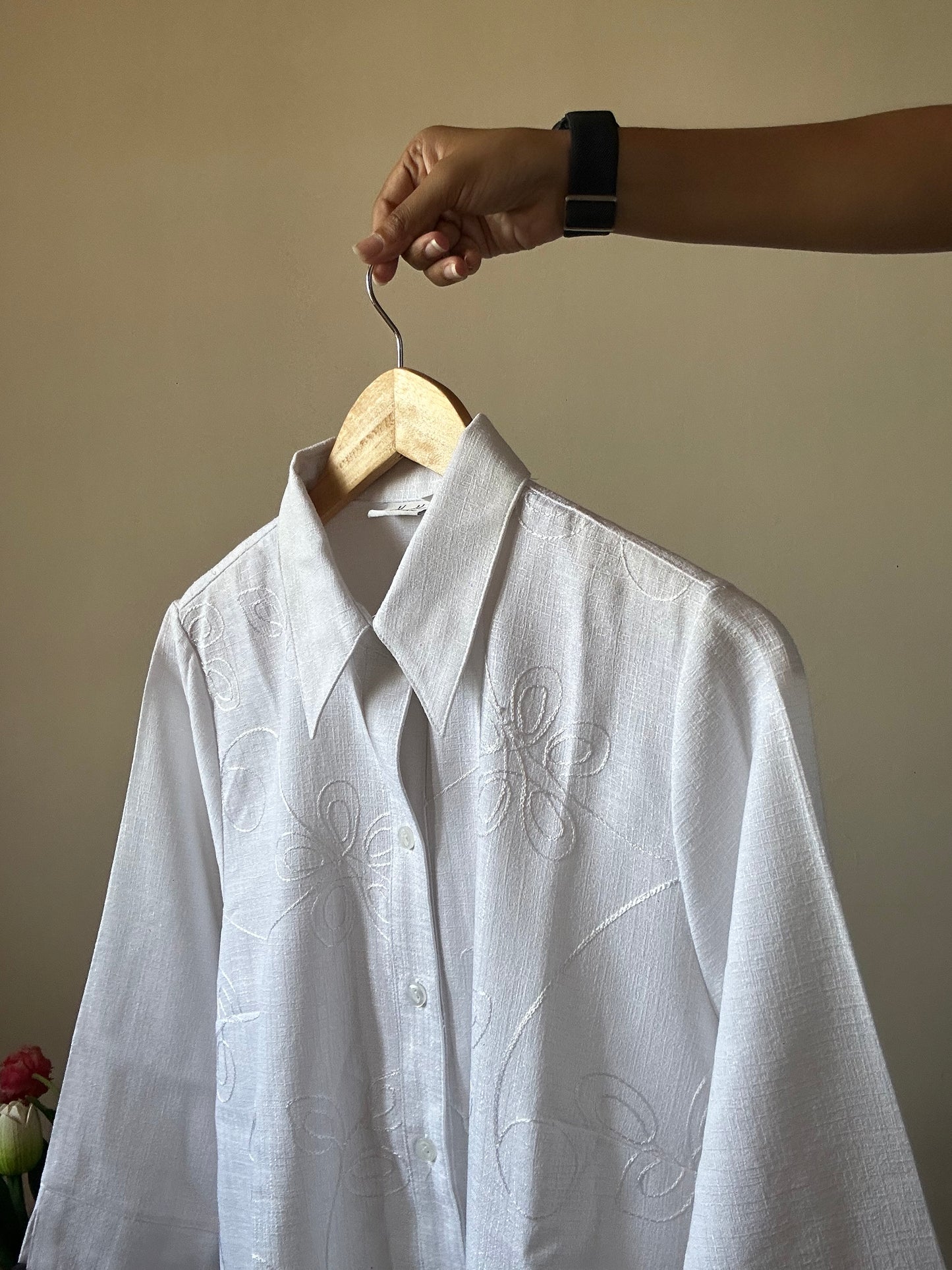 Vintage H-HA Mode Embroidered Shirt