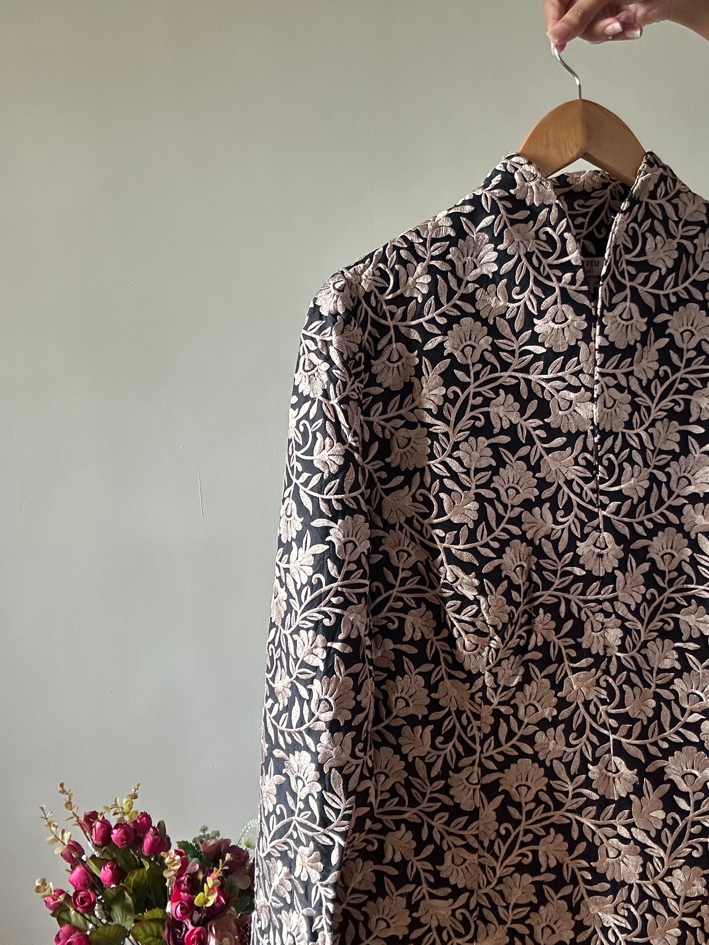 Linientreu Vintage Shirt All Embroidered With Back Zipper