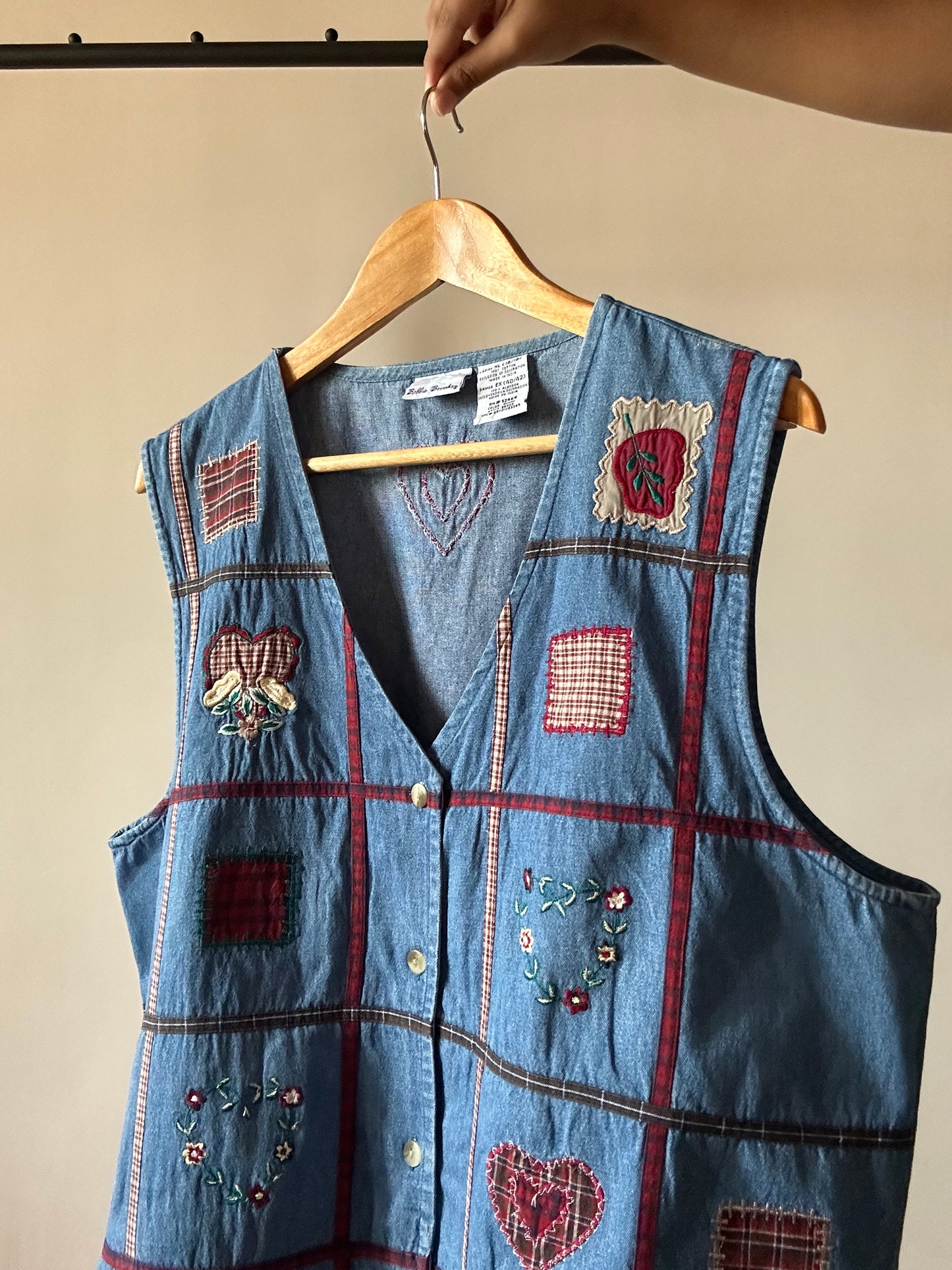 Vintage 90s Inspired Denim Vest