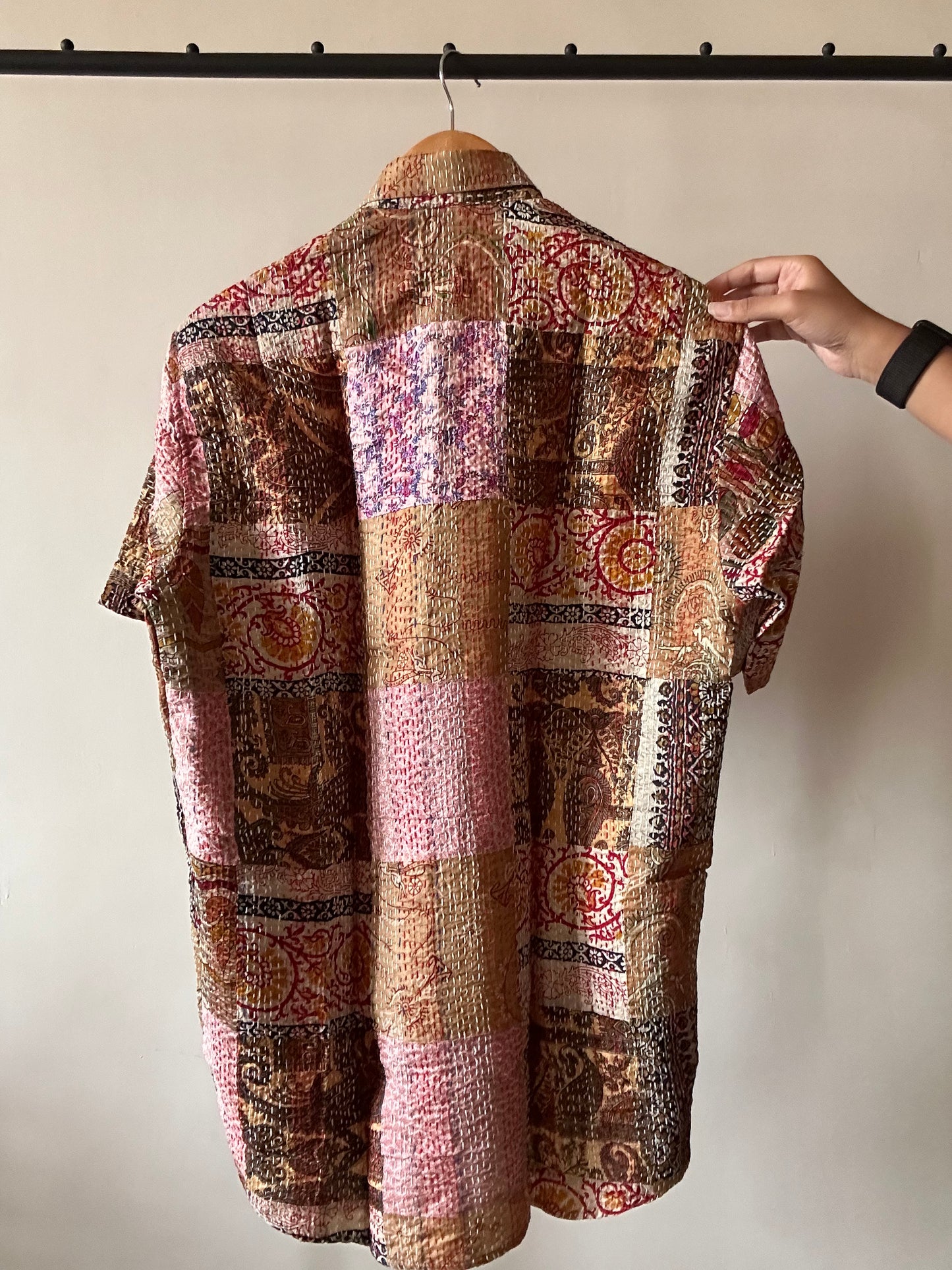 Paradise Patch Work Kantha Embroidery Shirt