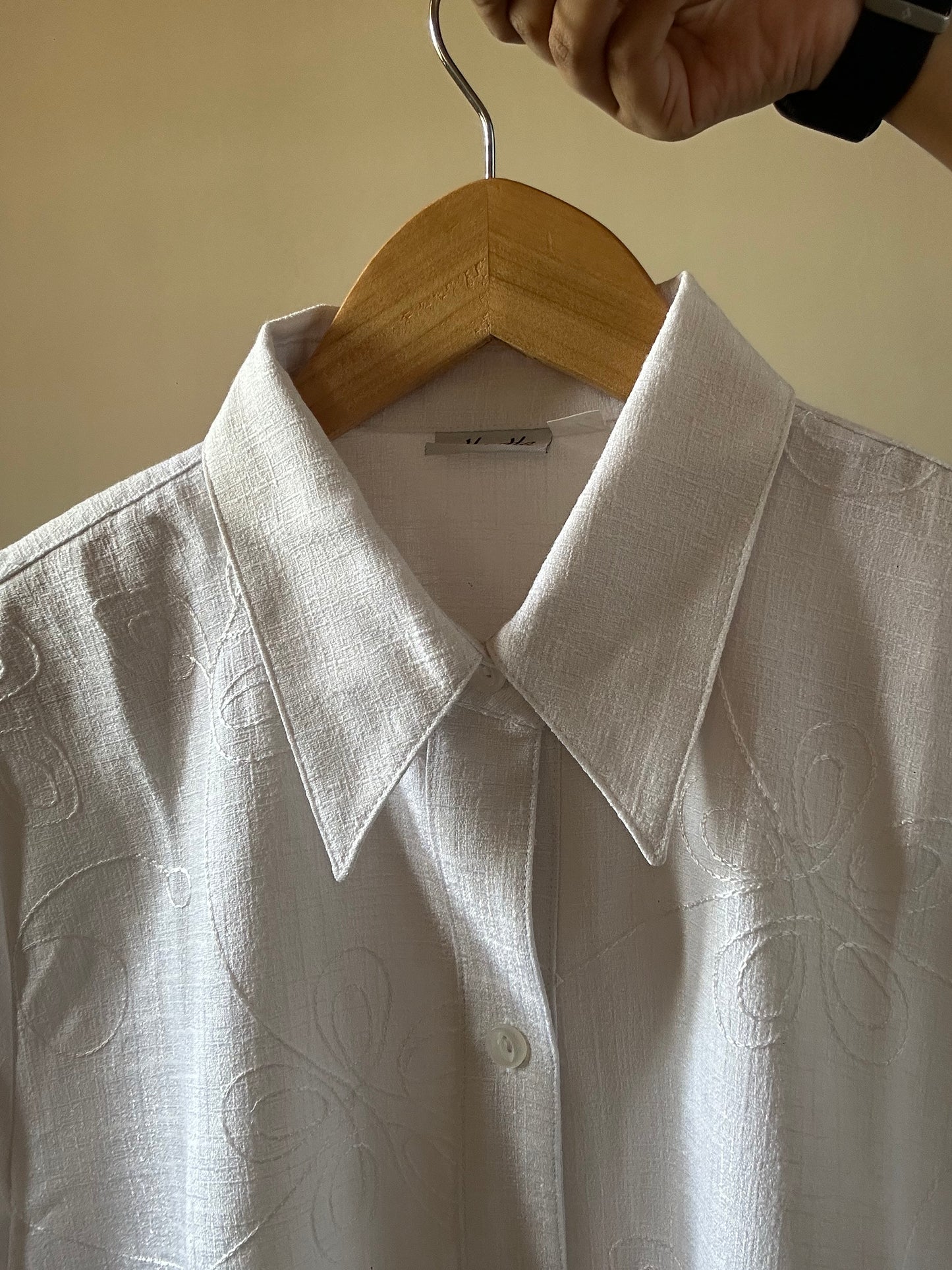 Vintage H-HA Mode Embroidered Shirt