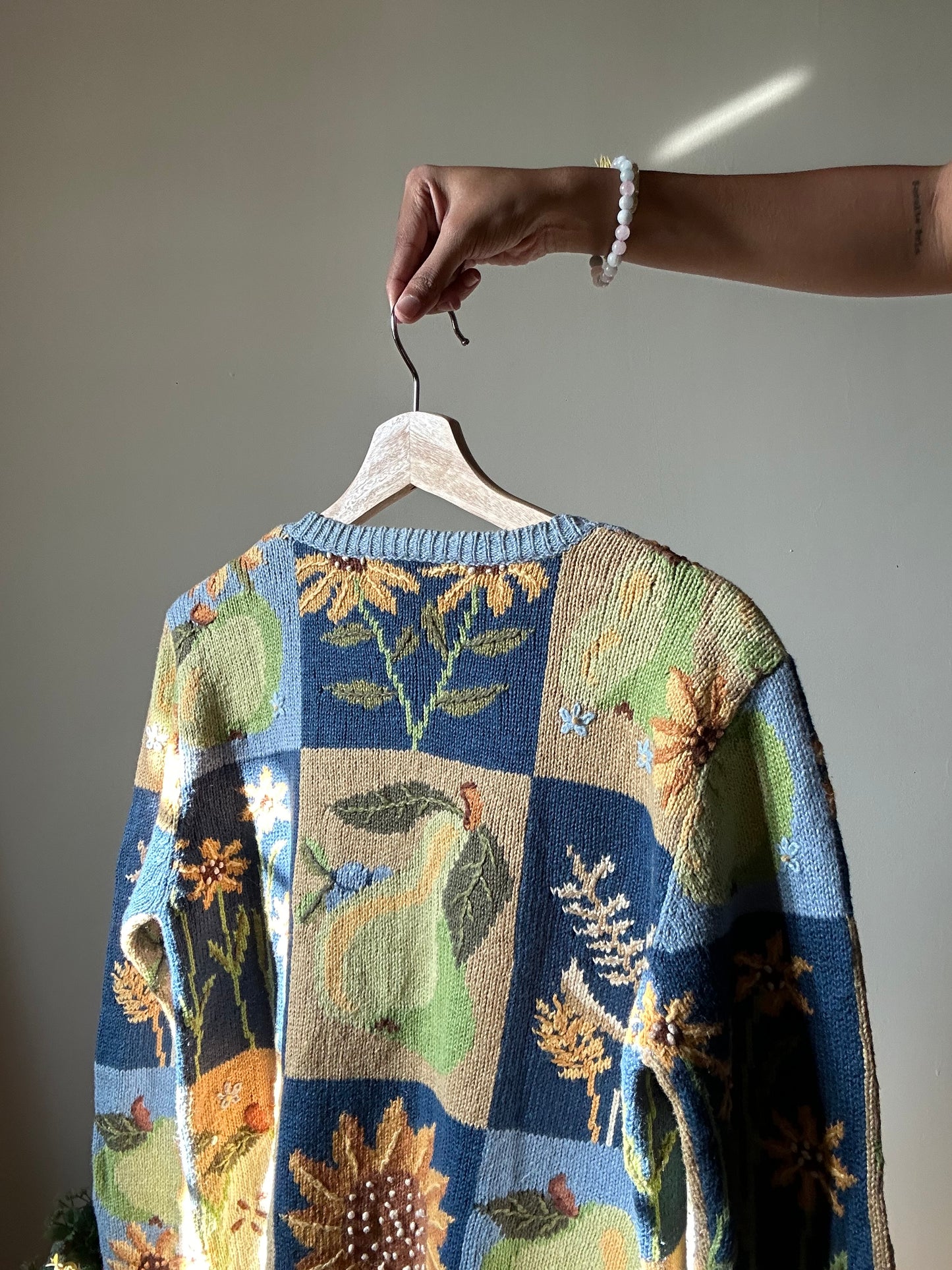 David Brooks Vintage Embroidered Cardigan