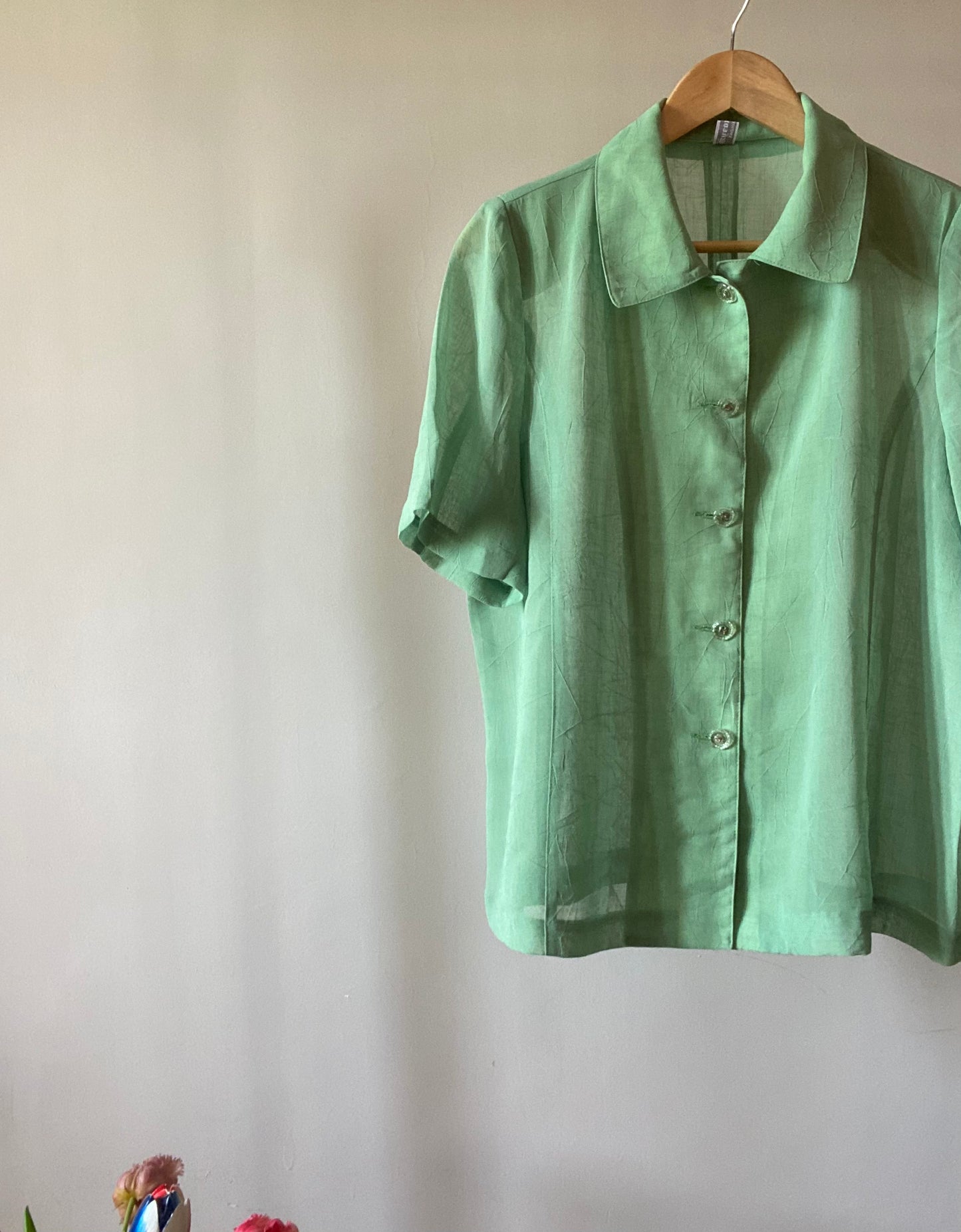 Textured Plain Vintage Shirt