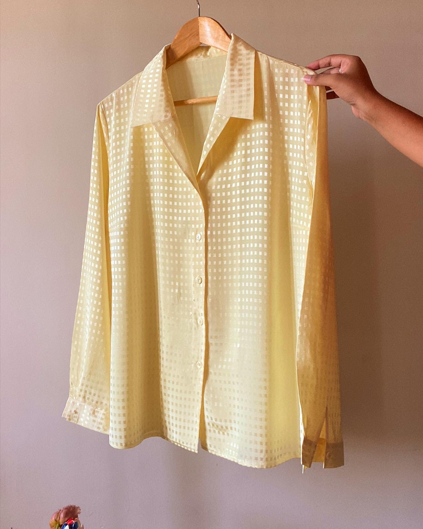 Yellow Semi Formal Vintage Shirt