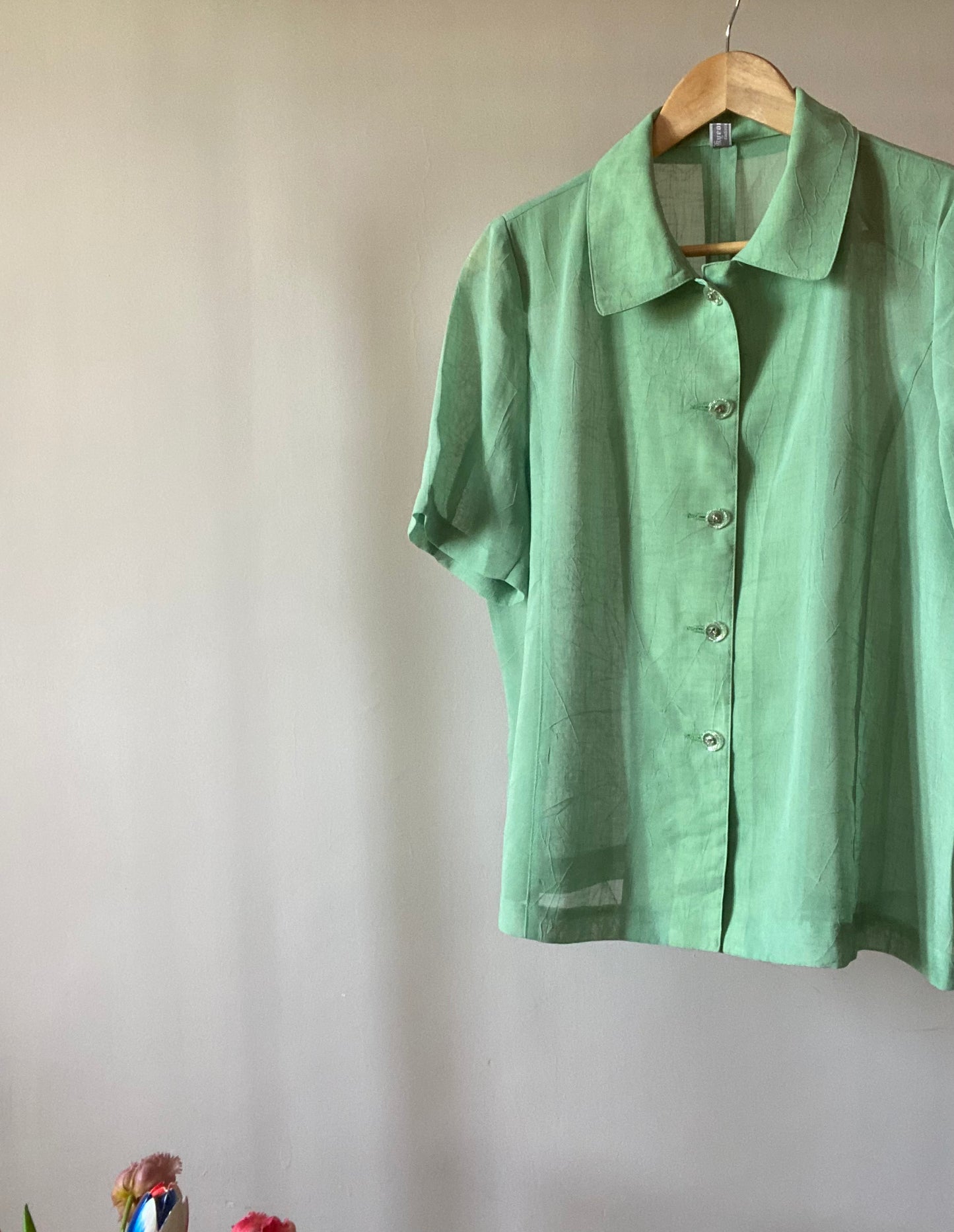 Textured Plain Vintage Shirt