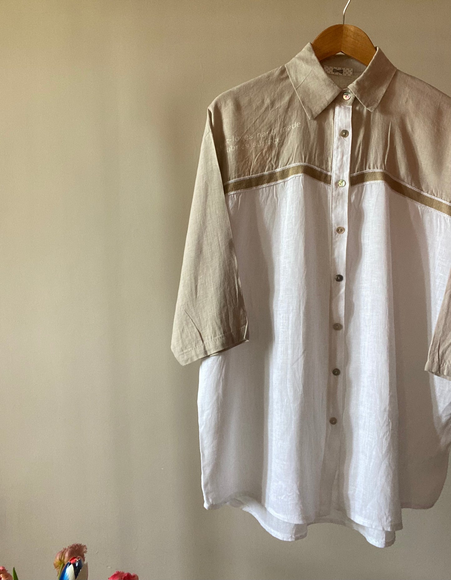 Sustainable Vintage Linen Shirt