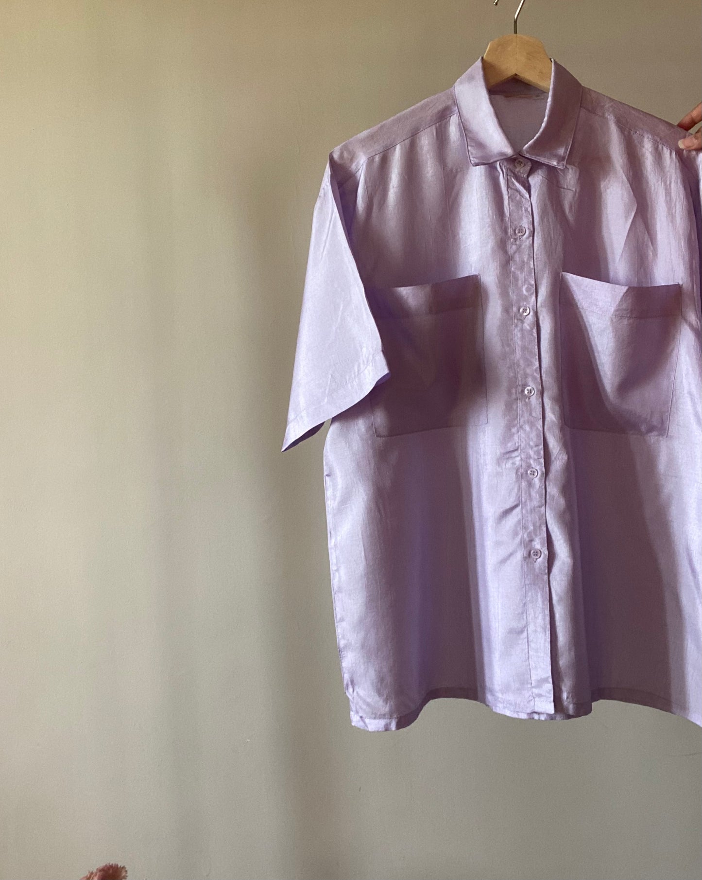 Silk Vintage Shirt In Lavender