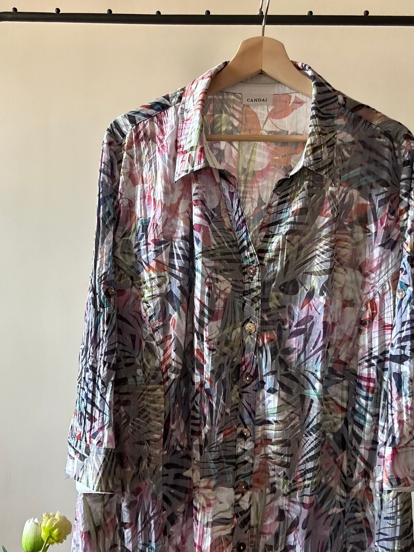 Vintage Leaves Multi Print CANADA Shirt