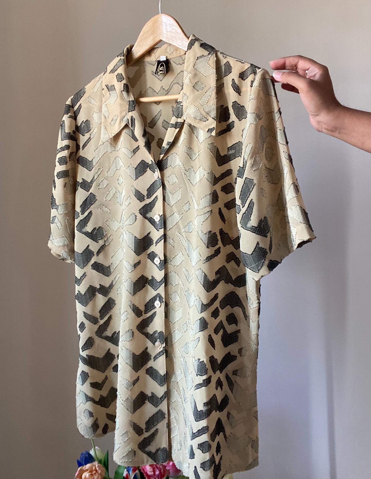 Textured Abstract Vintage Shirt