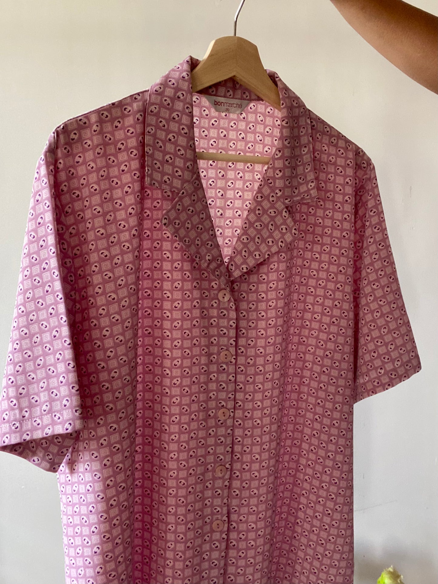 Pretty Pink Casual Vintage Shirt