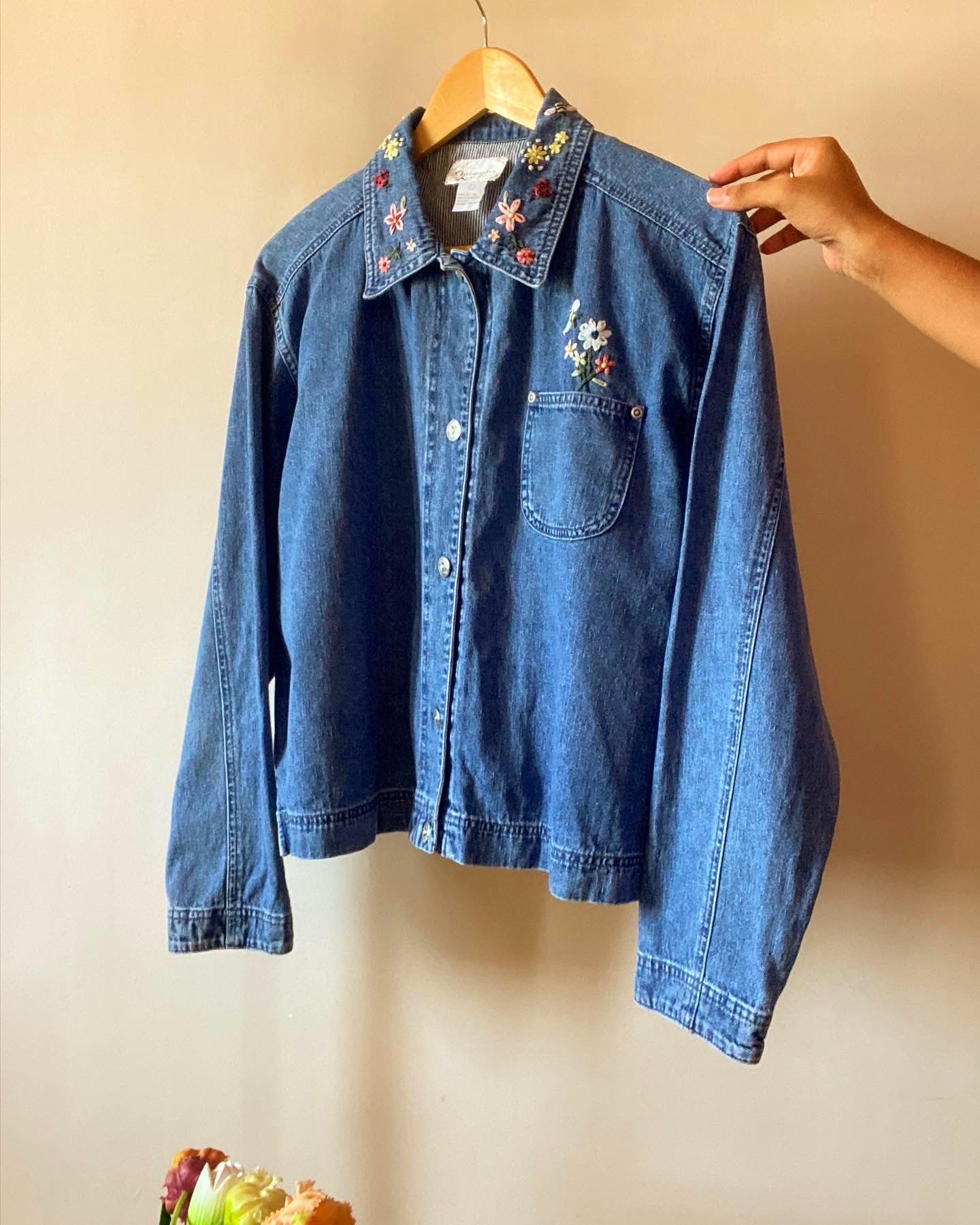 Vintage Christopher & Banks Denim Shaket