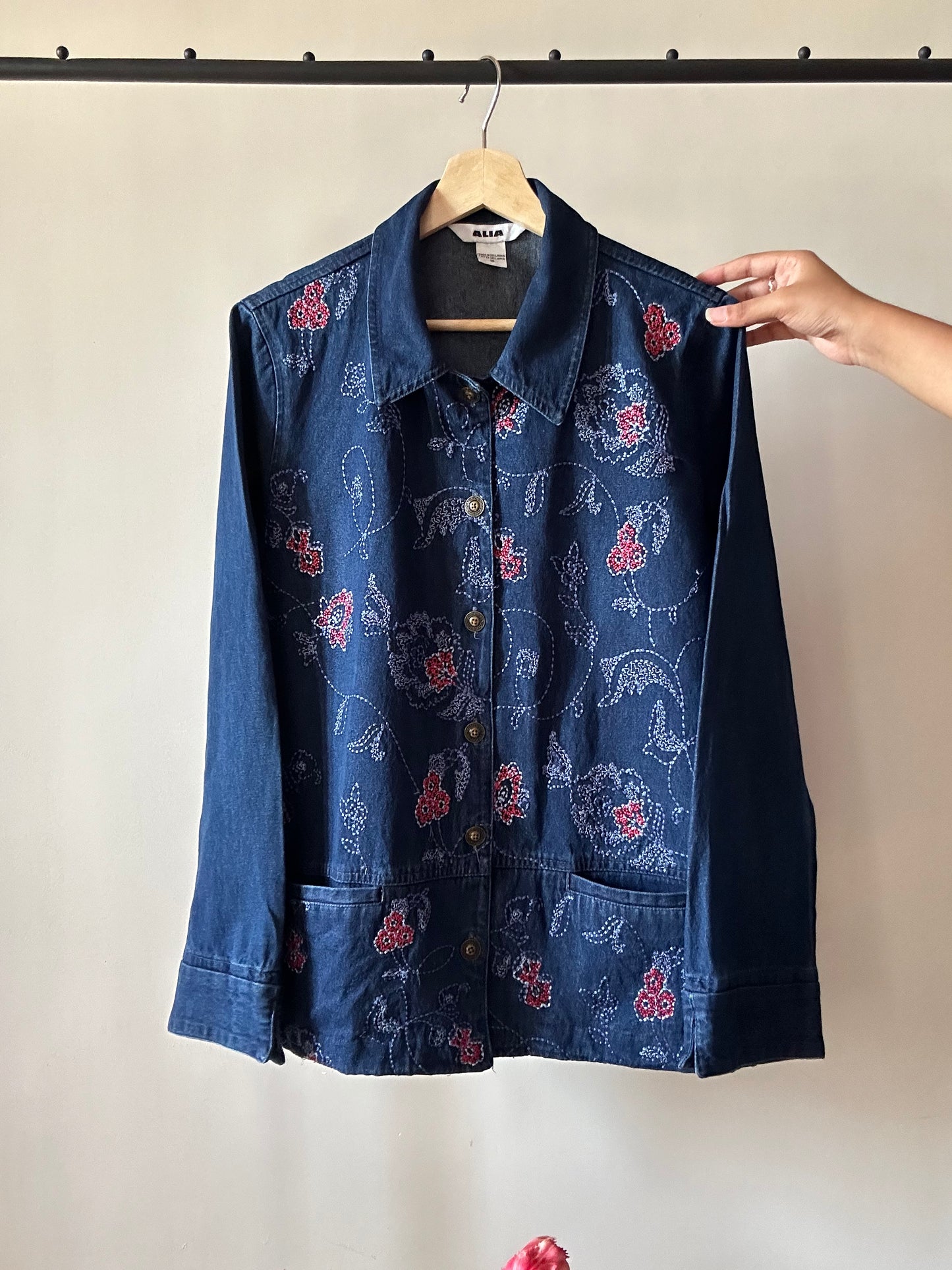 Vintage ALIA Front Embroidered Jacket