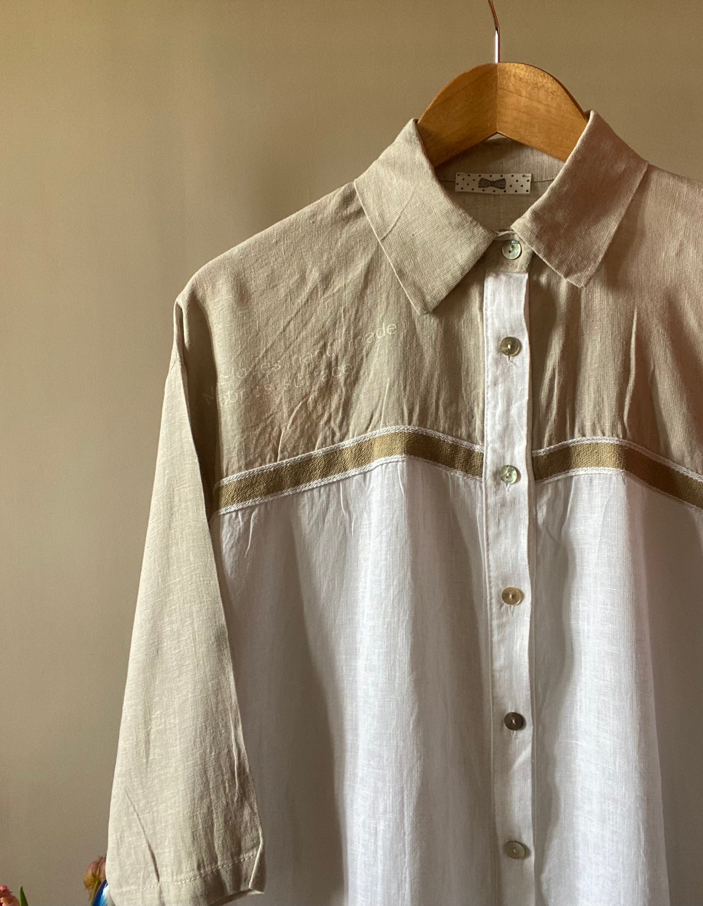 Sustainable Vintage Linen Shirt