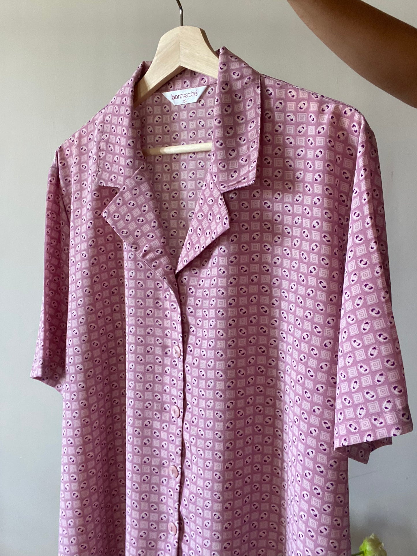 Pretty Pink Casual Vintage Shirt