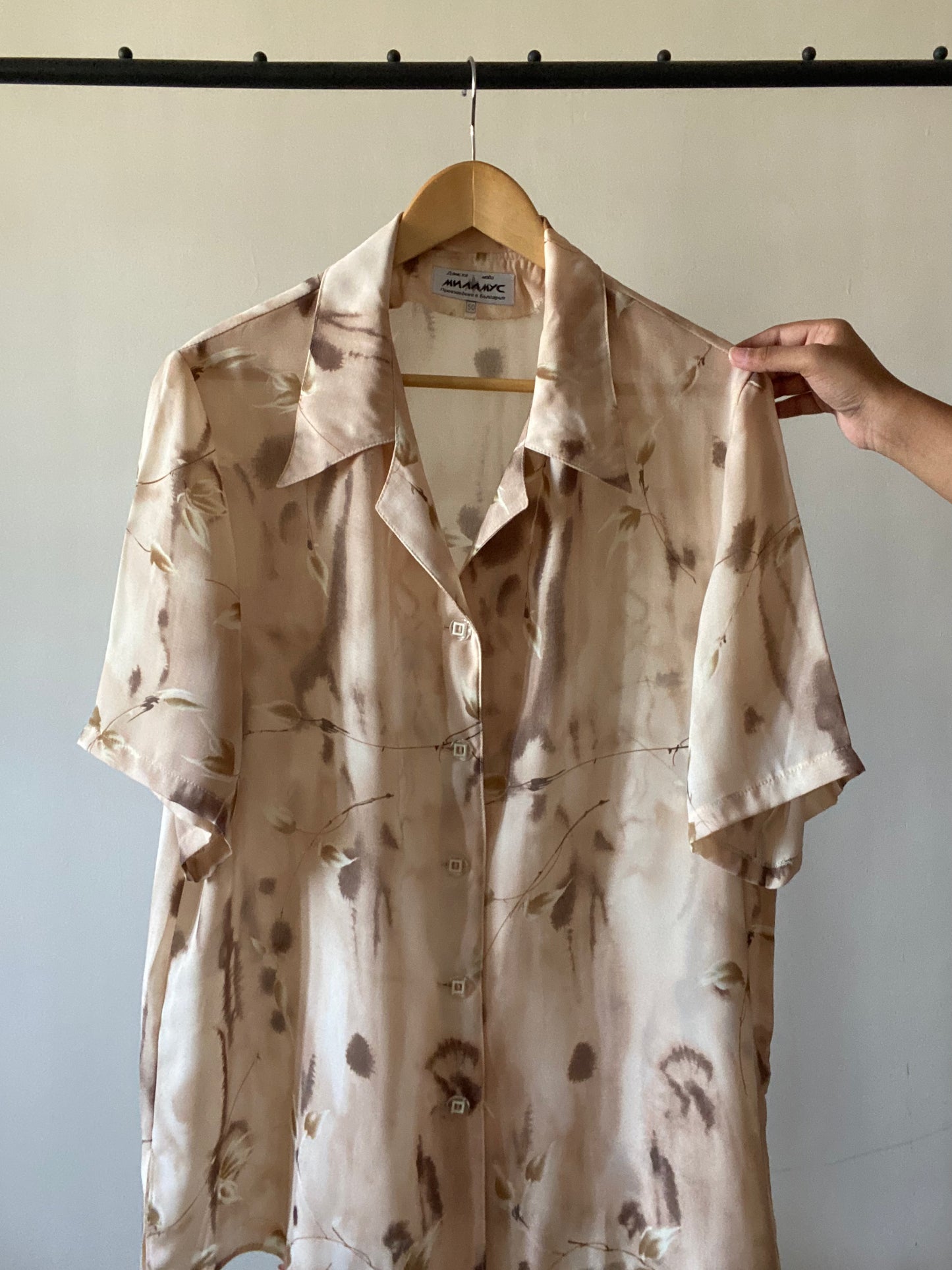 Vintage Water Colour Floral Art Print Shirt