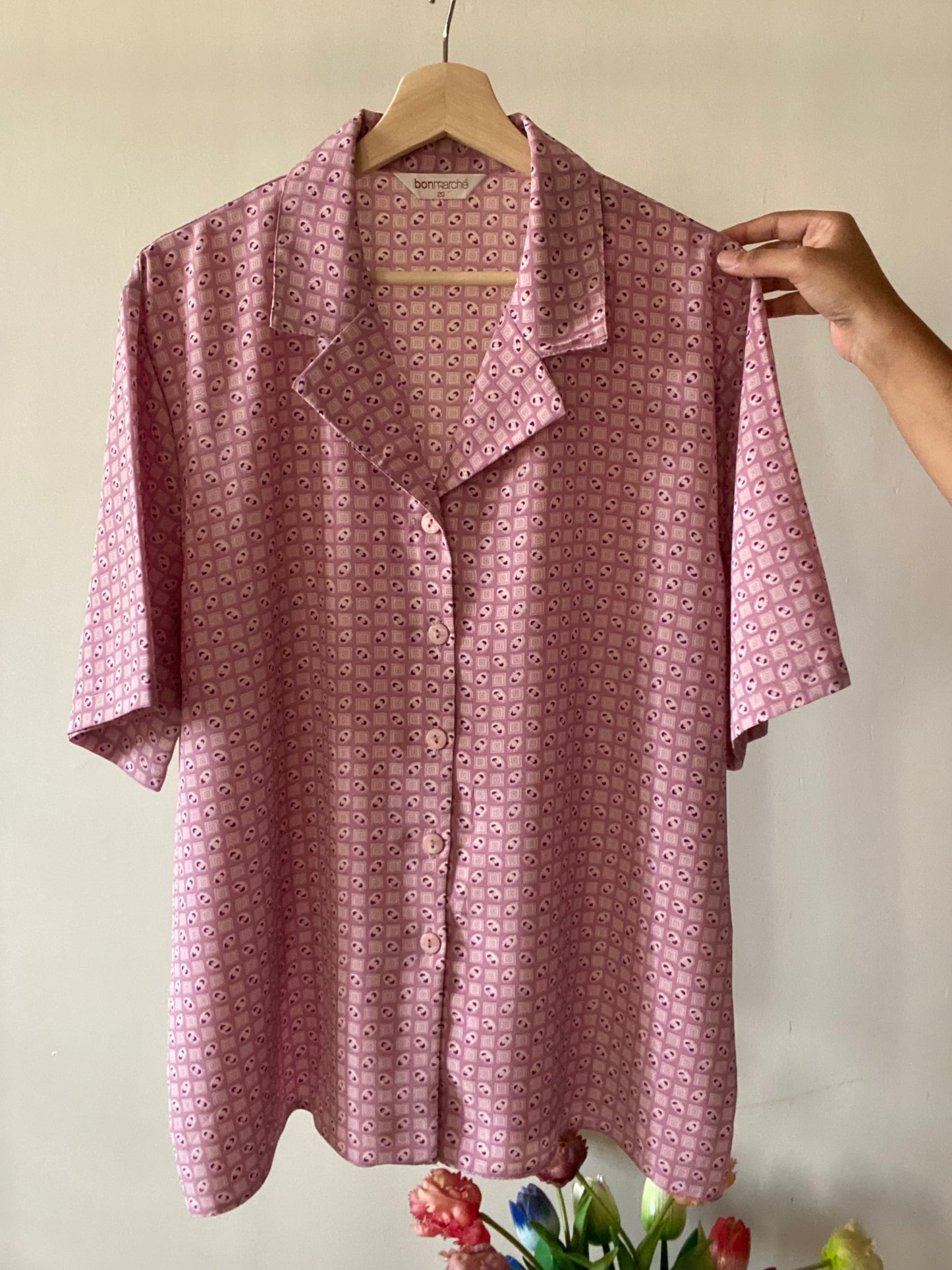 Pretty Pink Casual Vintage Shirt