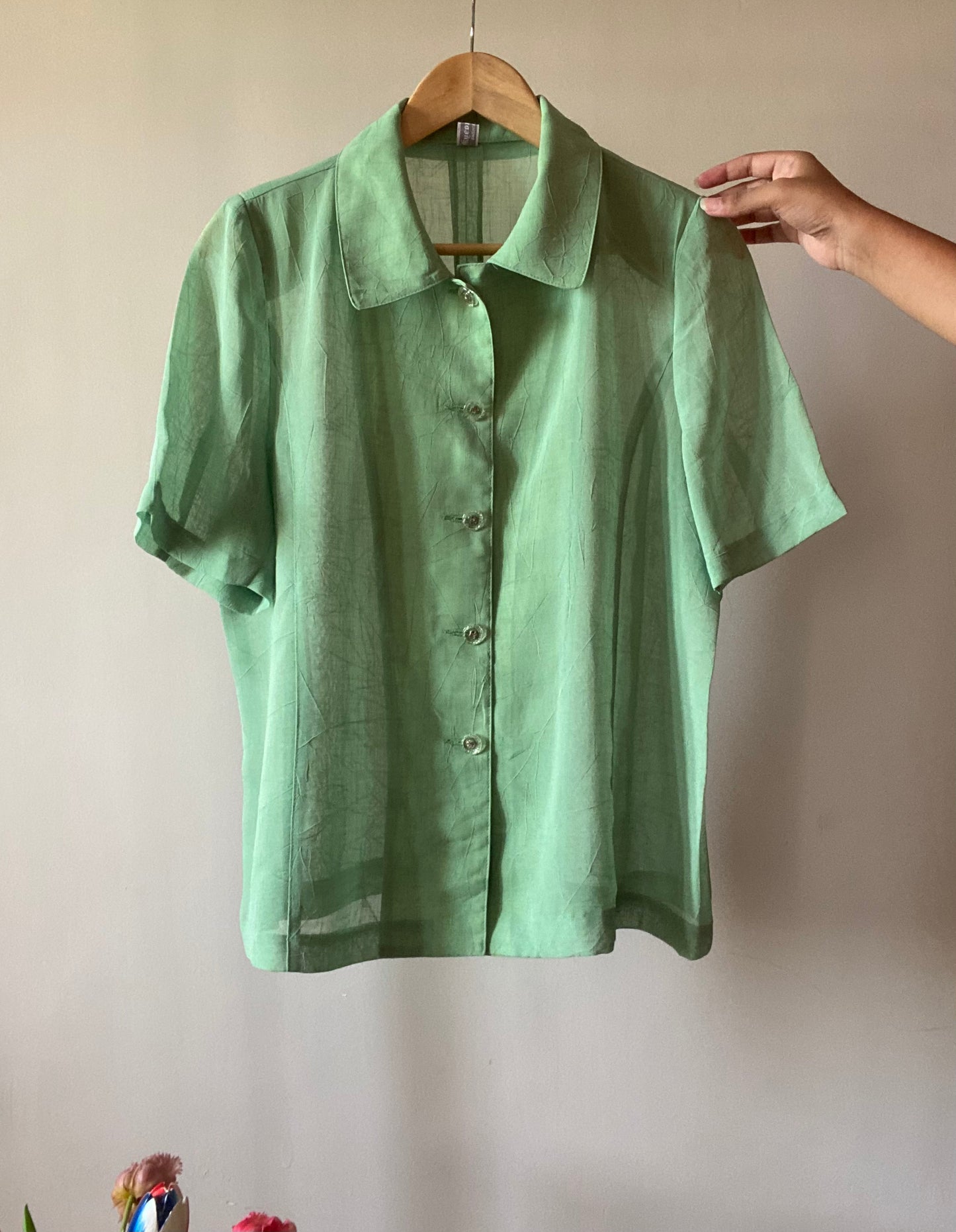 Textured Plain Vintage Shirt