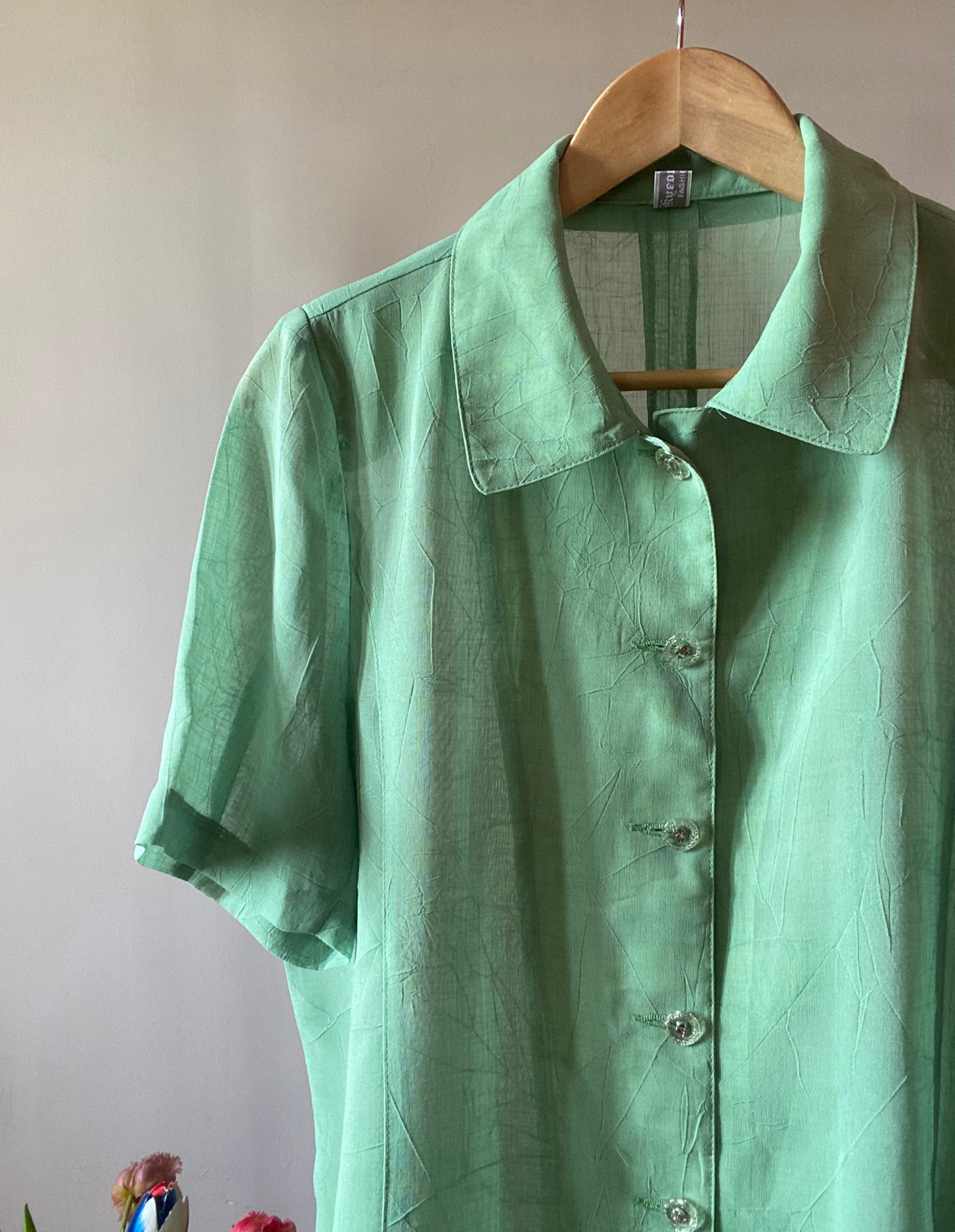 Textured Plain Vintage Shirt