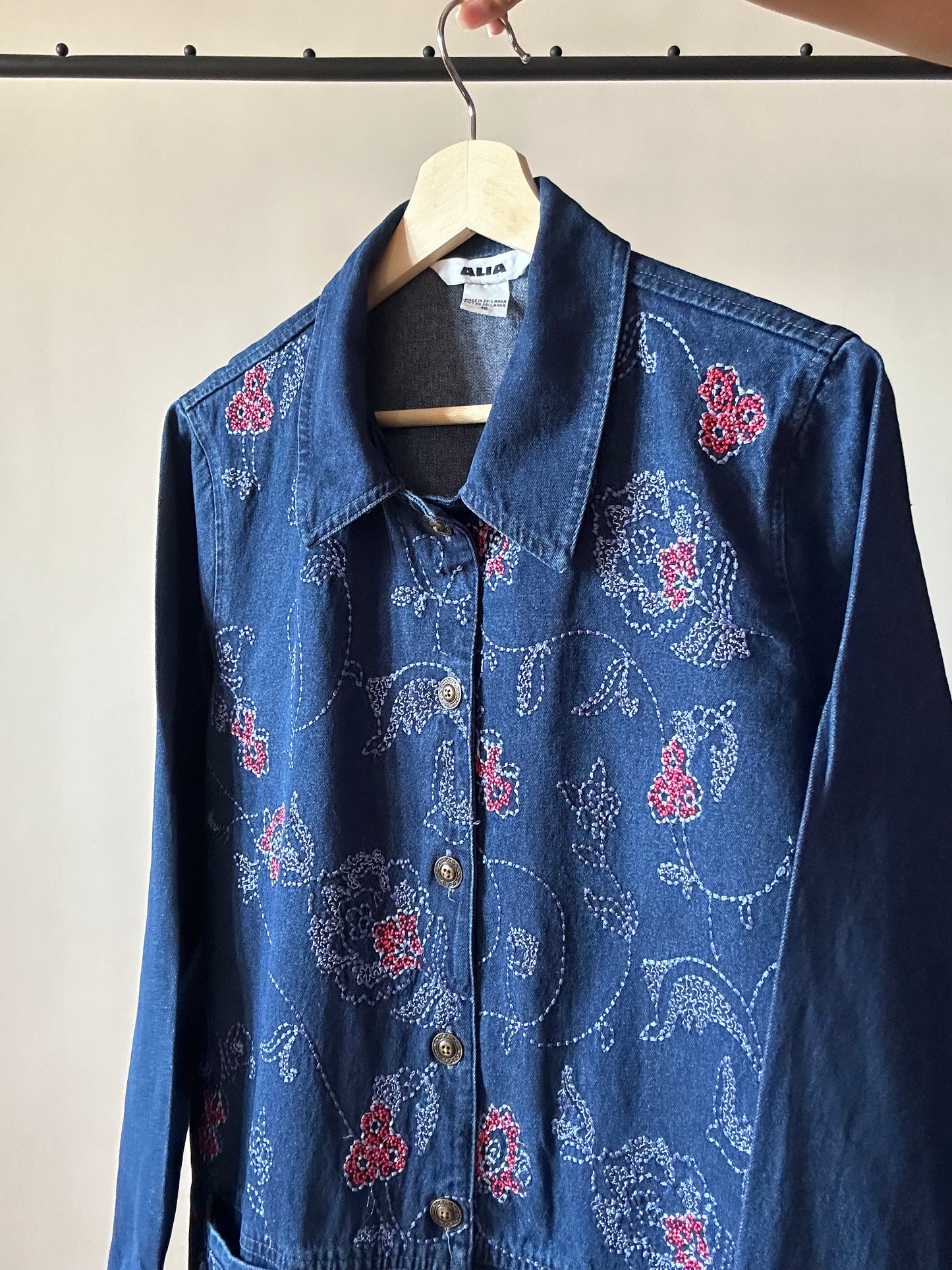 Vintage ALIA Front Embroidered Jacket