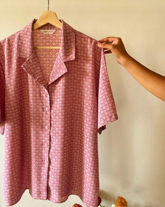 Pretty Pink Casual Vintage Shirt