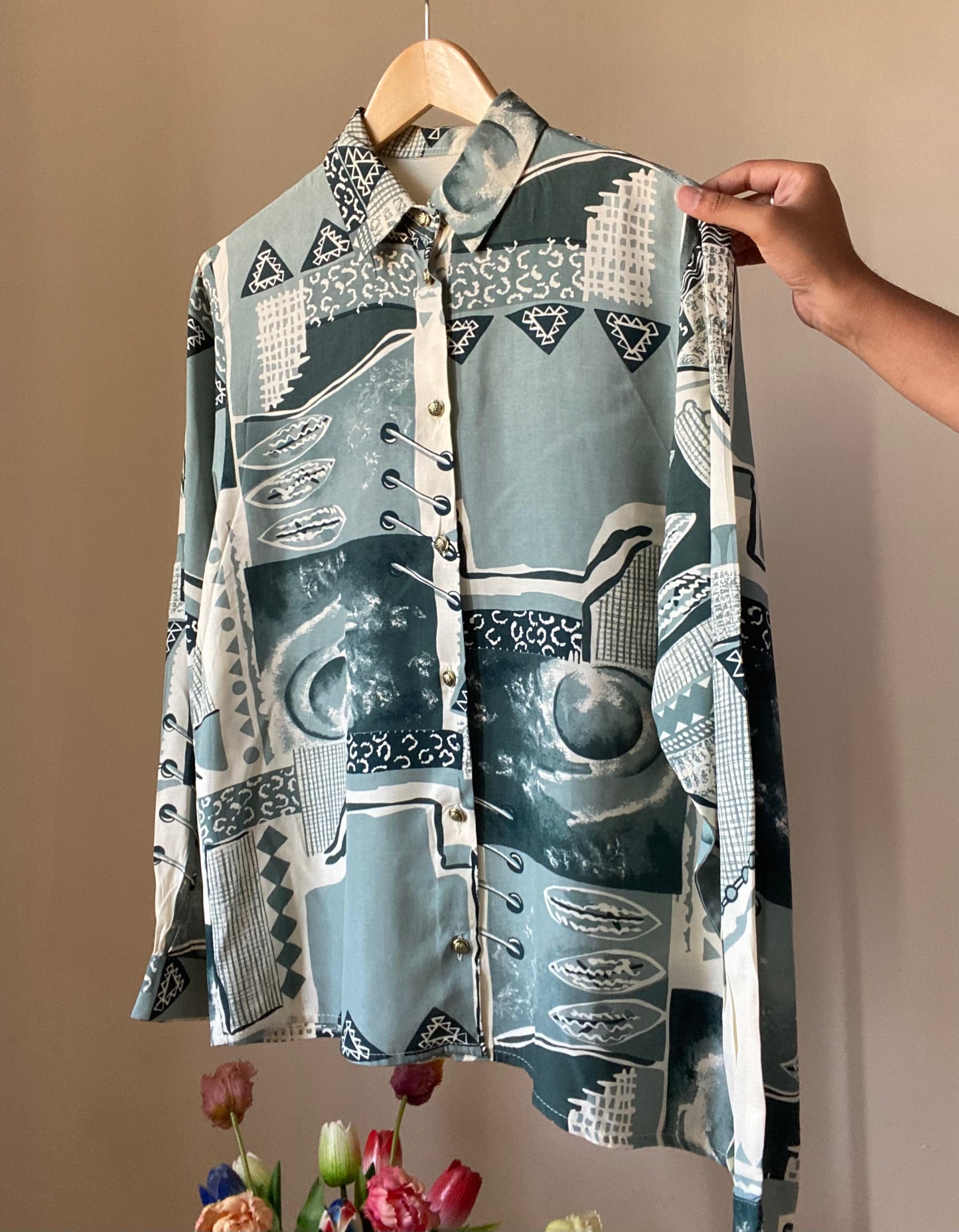 Watercolour Inspired Vintage Shirt