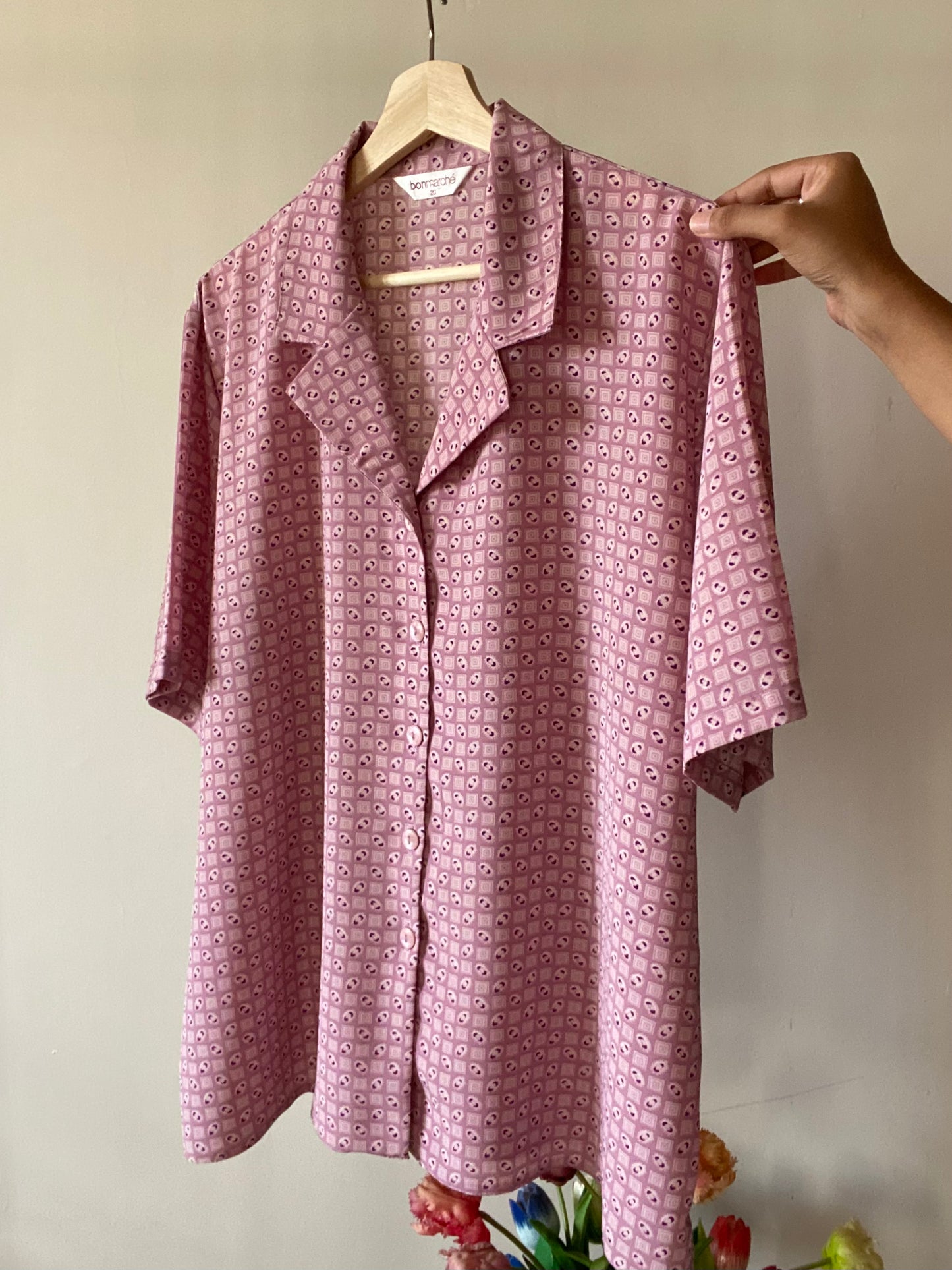 Pretty Pink Casual Vintage Shirt