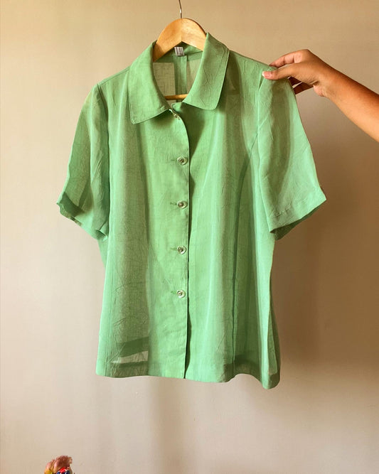 Textured Plain Vintage Shirt