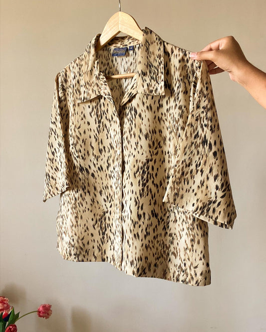 Leopard Print Vintage Shirt