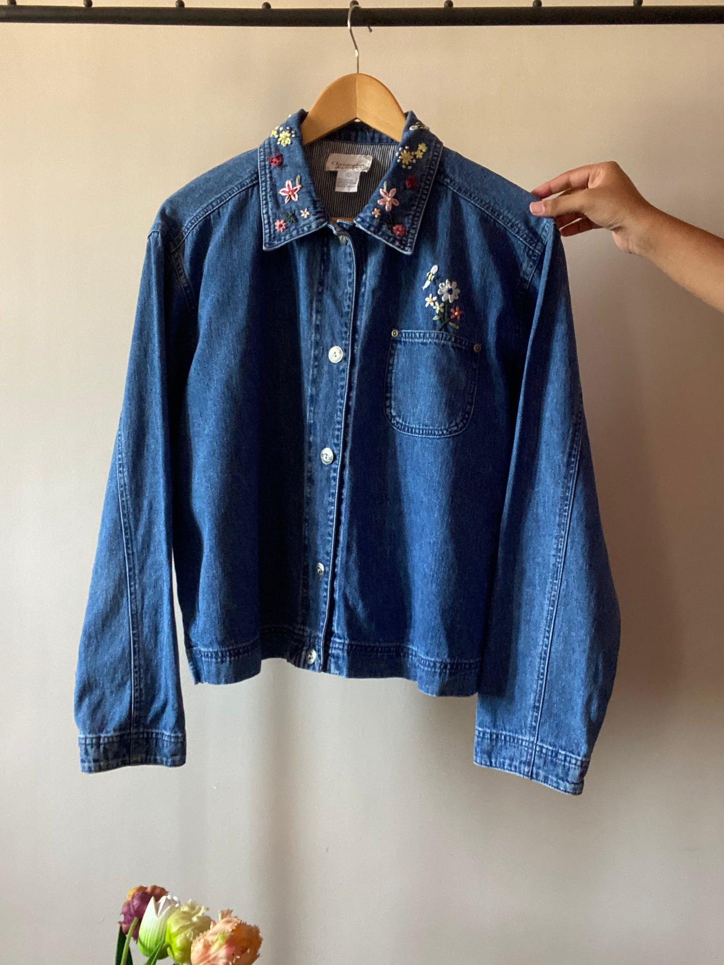 Vintage Christopher & Banks Denim Shaket