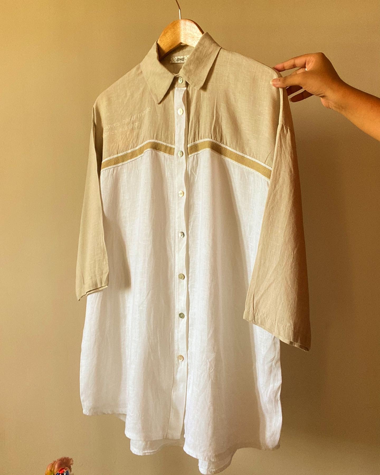 Sustainable Vintage Linen Shirt